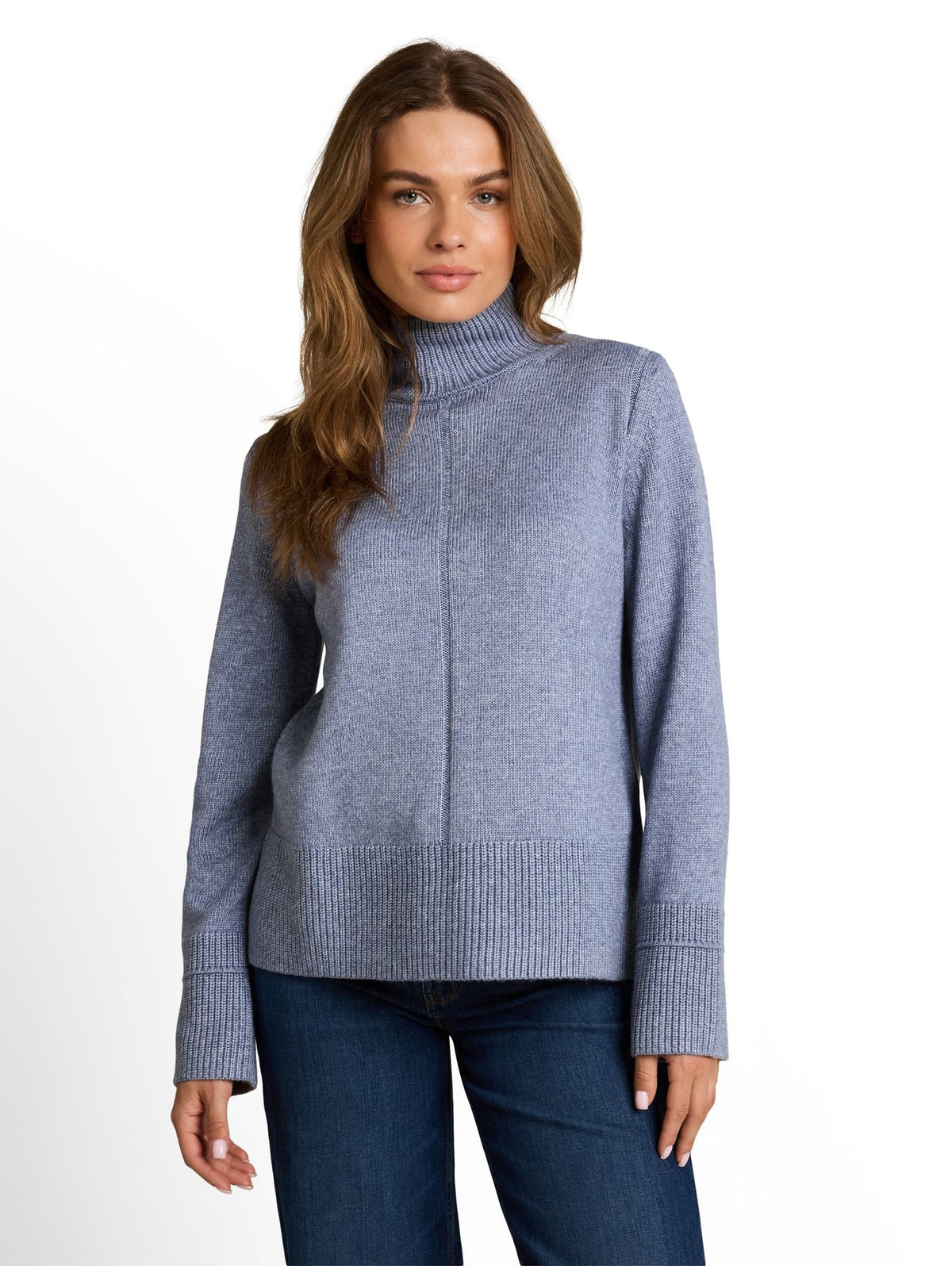Cosy Strickpullover mit Stehkragen