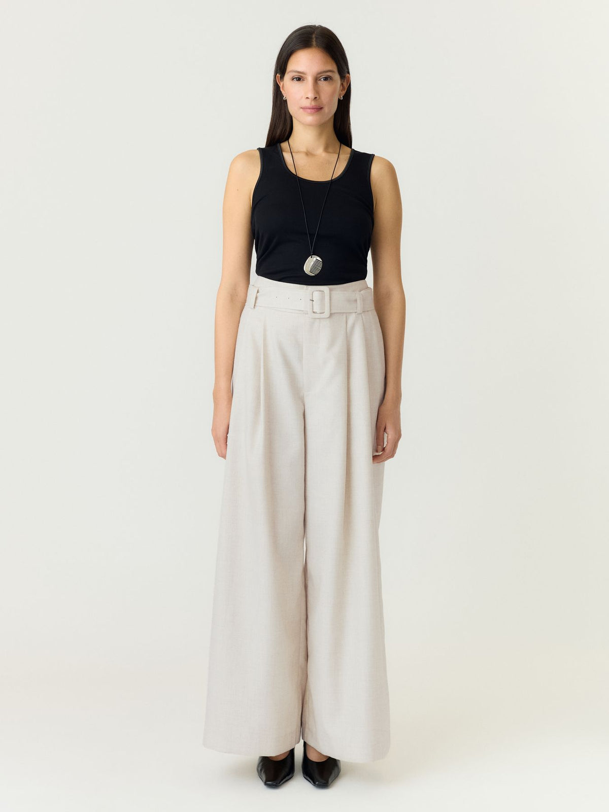 YASALIKKA HW BELTED PANT