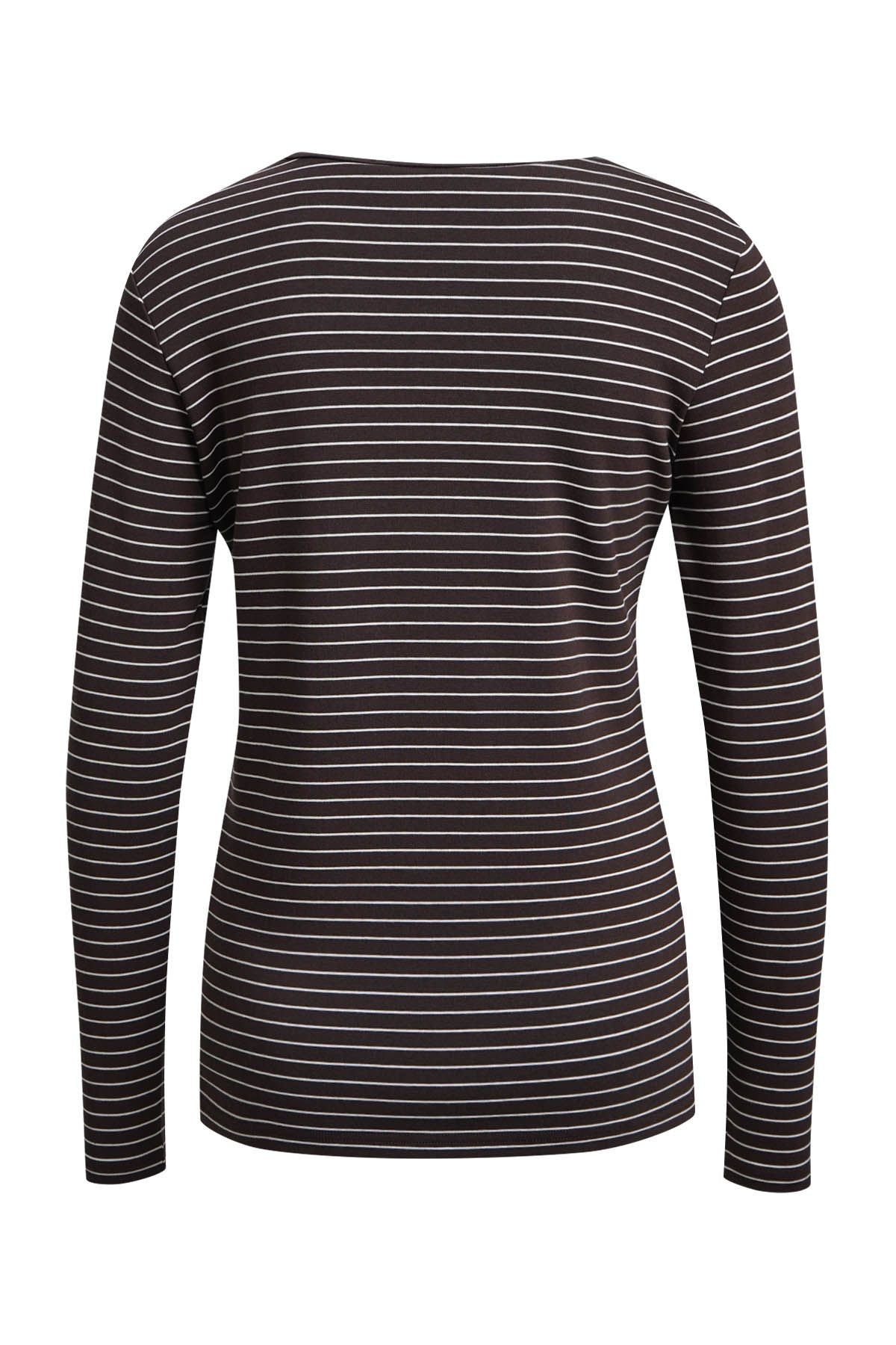 Fitted Lonsleeve Striped