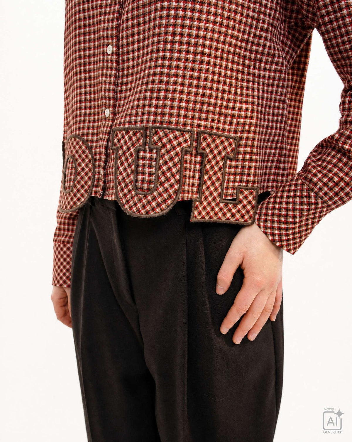 Small Check Blouse Letters