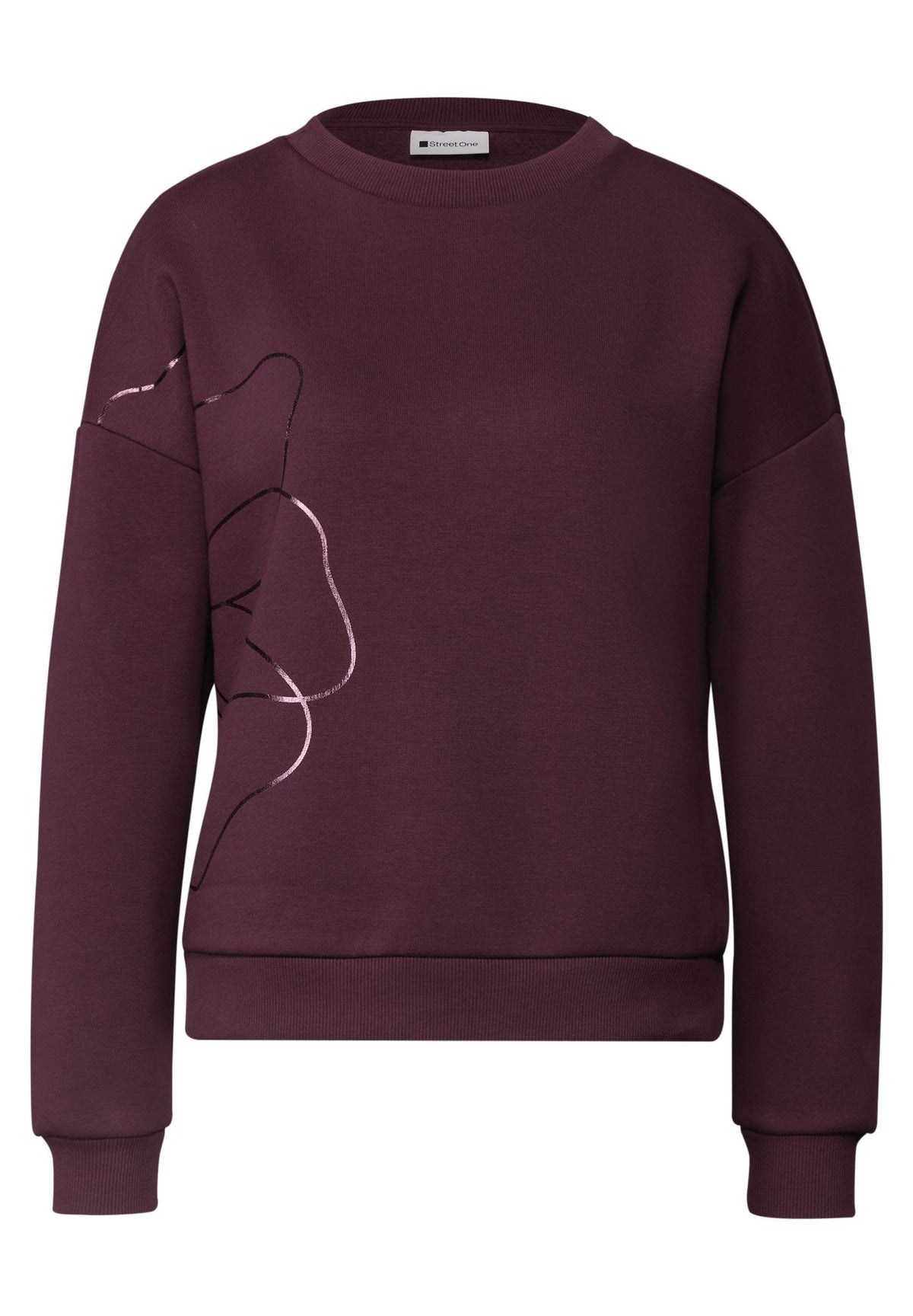Loose Fit Sweatshirt mit Folienprint