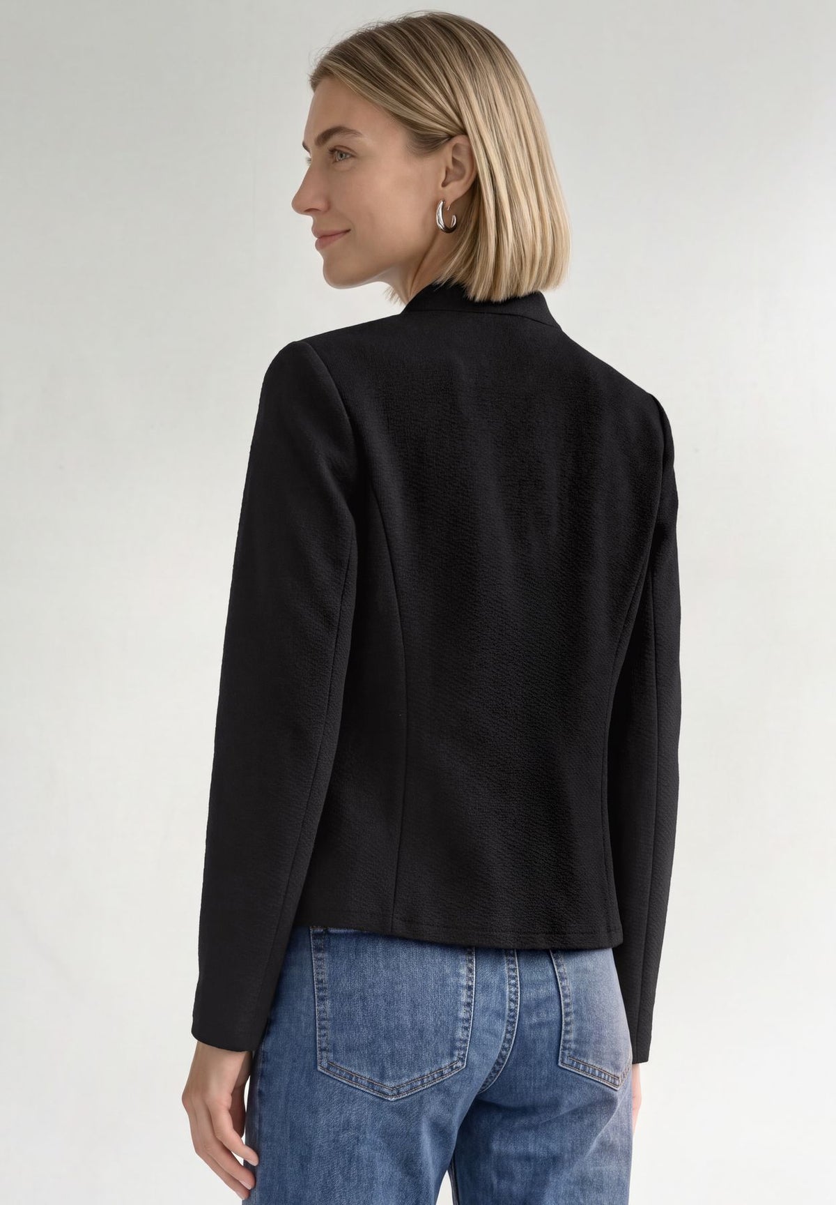 Blazer aus Jersey mit Struktur