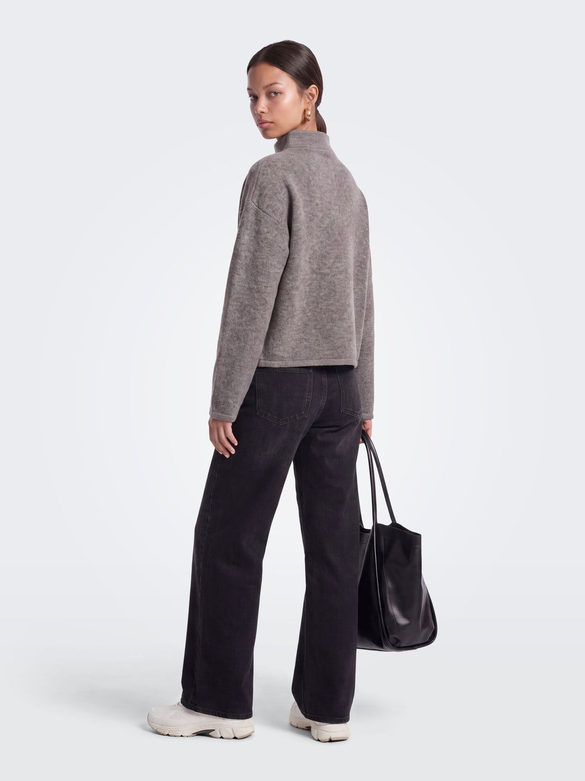 ONLCLARA LS HALF ZIP KNT
