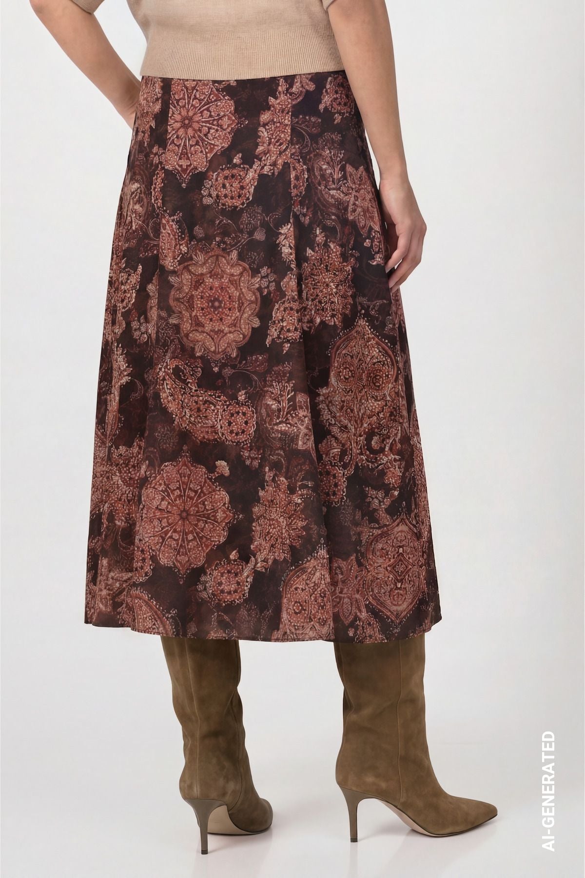 Rock mit Paisleymuster