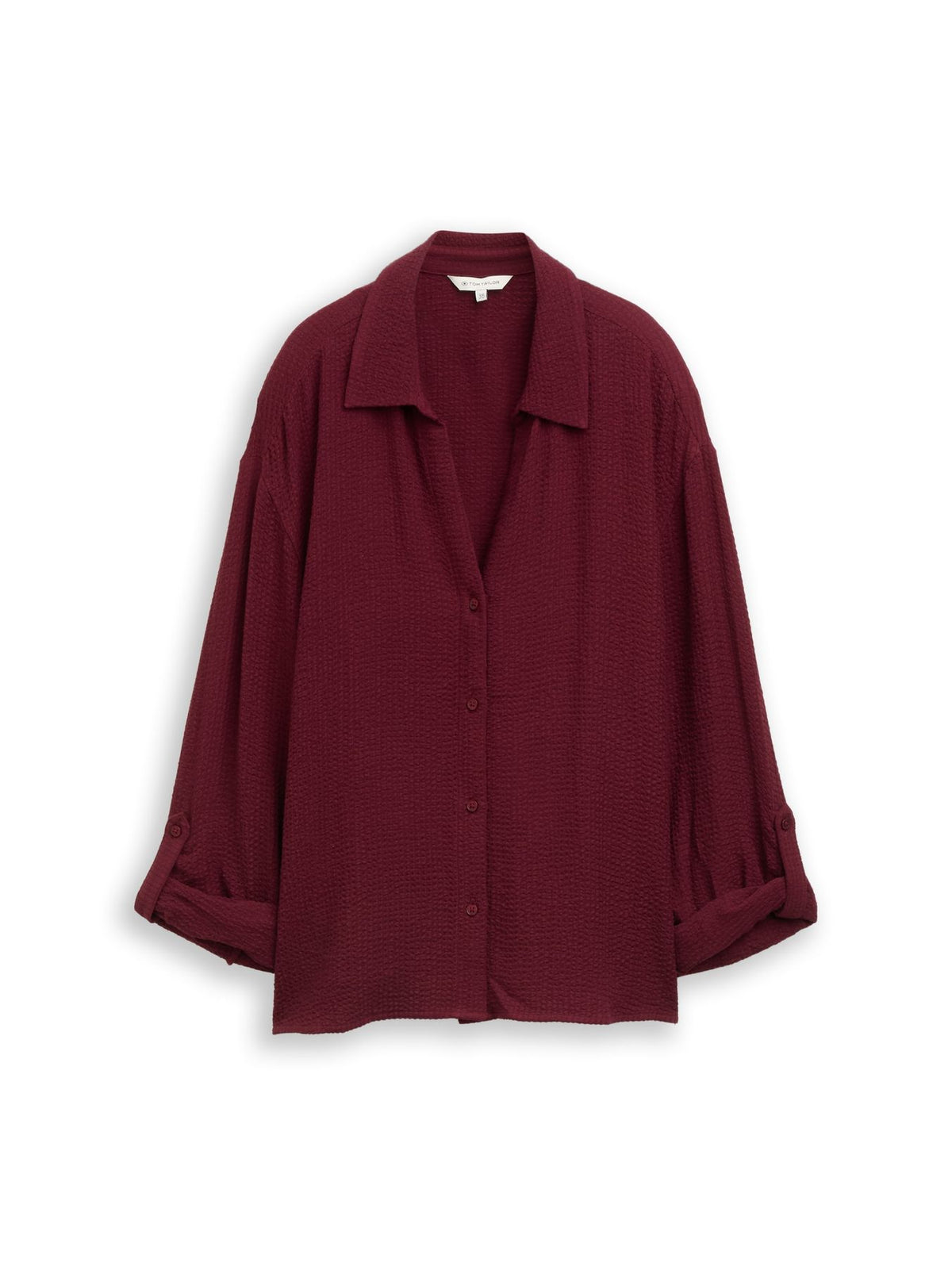 Loose Fit Seersucker Bluse