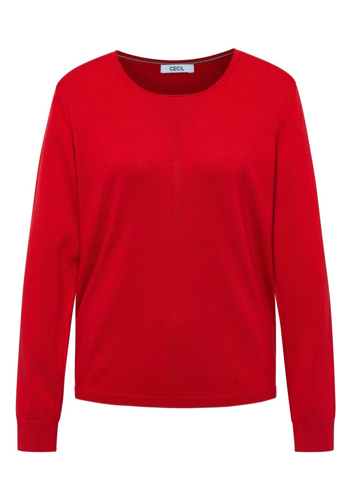 Basic Pullover mit Rundhals