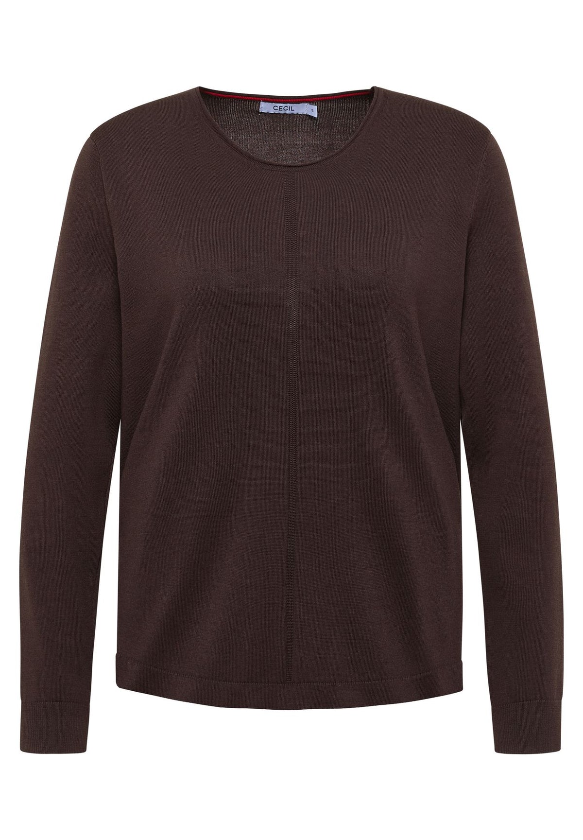 Basic Pullover mit Rundhals