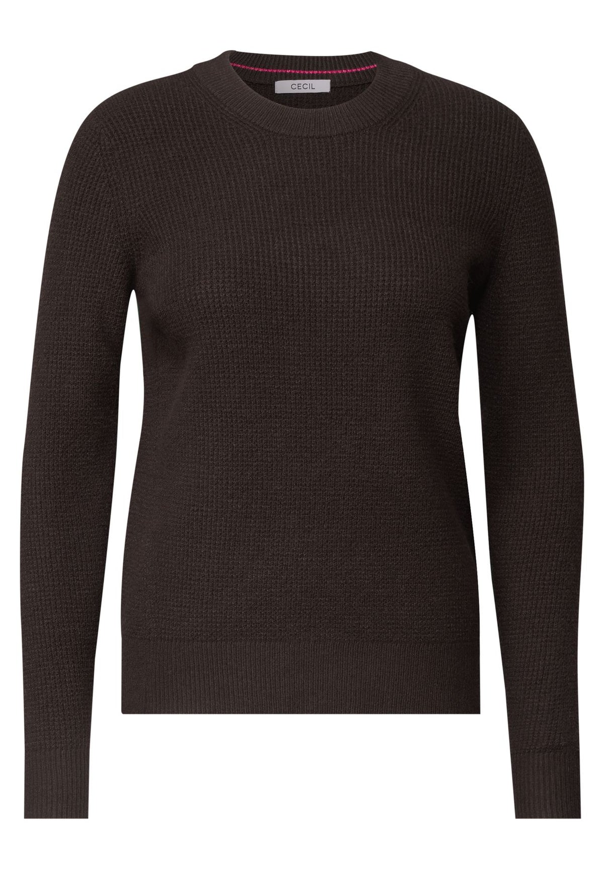 Pullover mit Rundhals und Struktur
