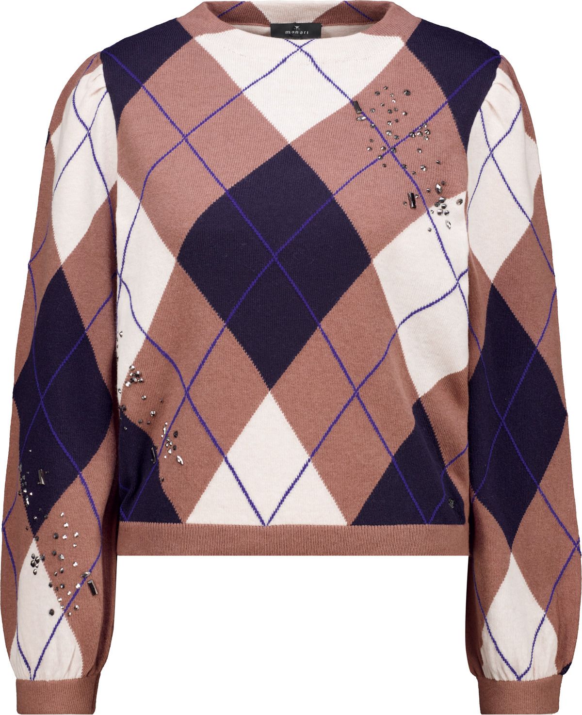 Strickpullover mit Rauten-Muster