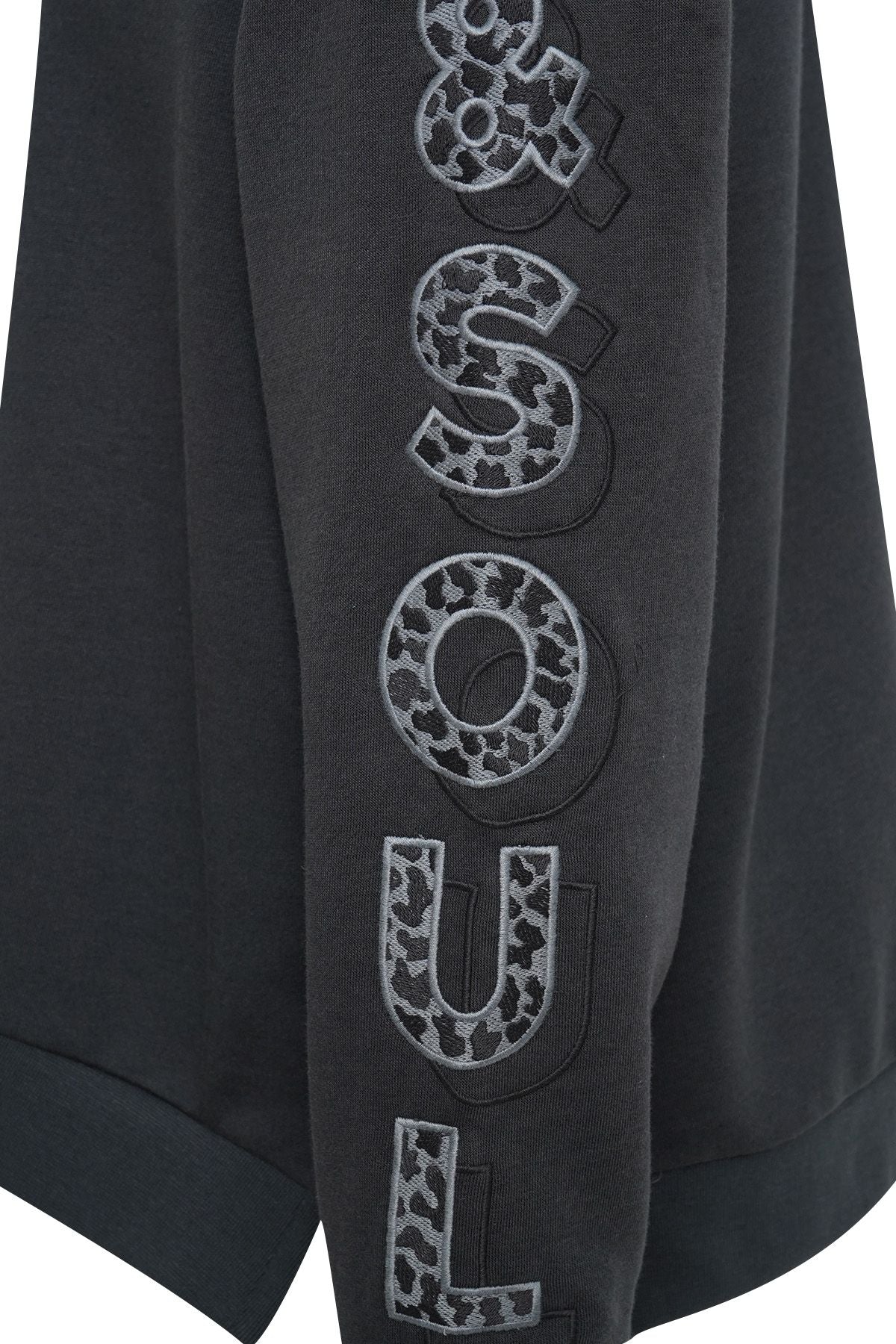 Oversize Sweatshirt Vn Embroidery Sleeves
