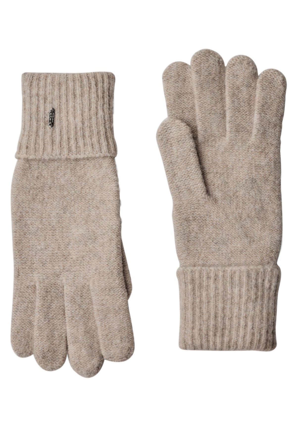 Handschuhe in Melange-Optik