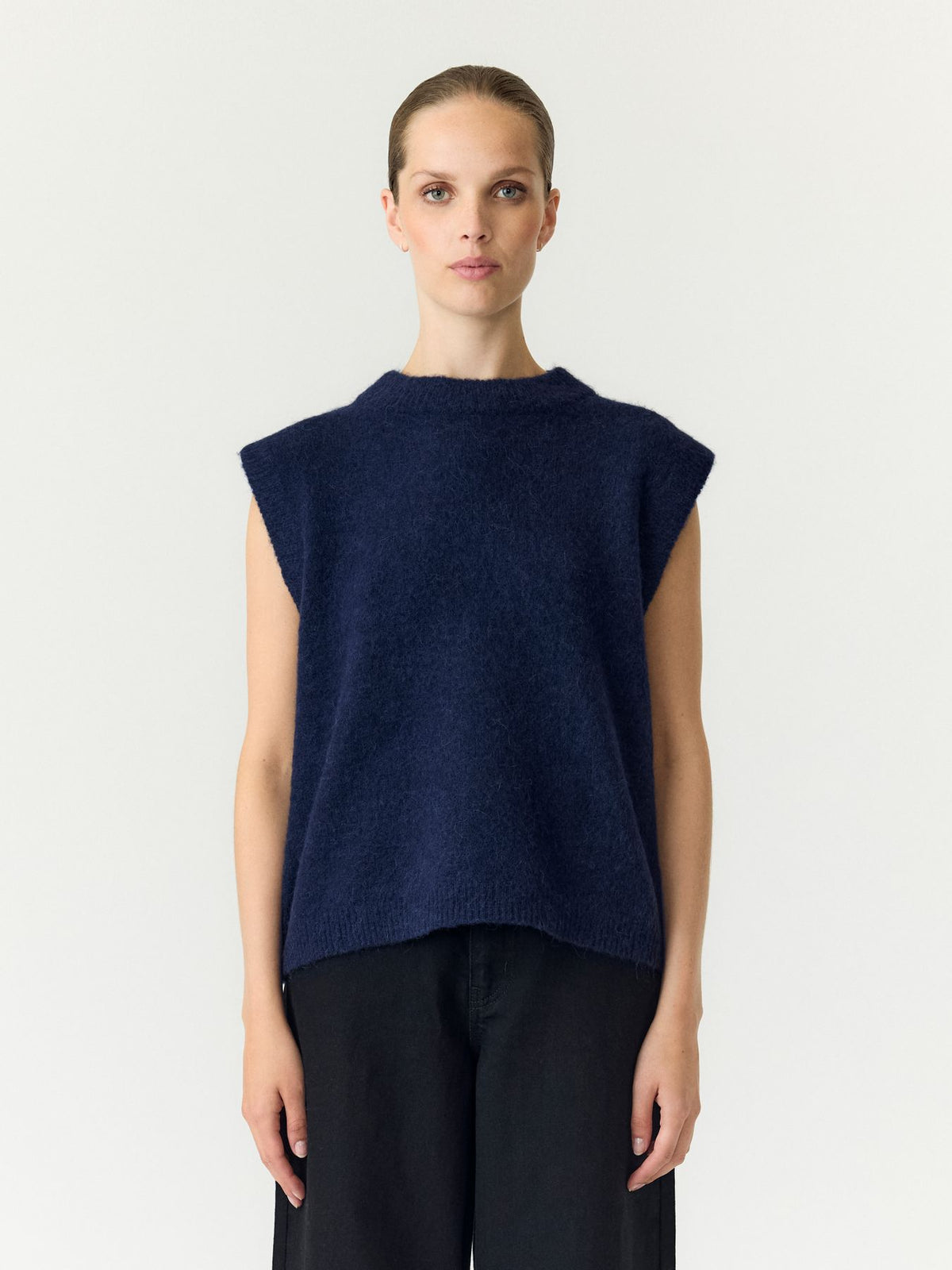 YASJOHI SL WOOL BLEND KNIT VEST S.