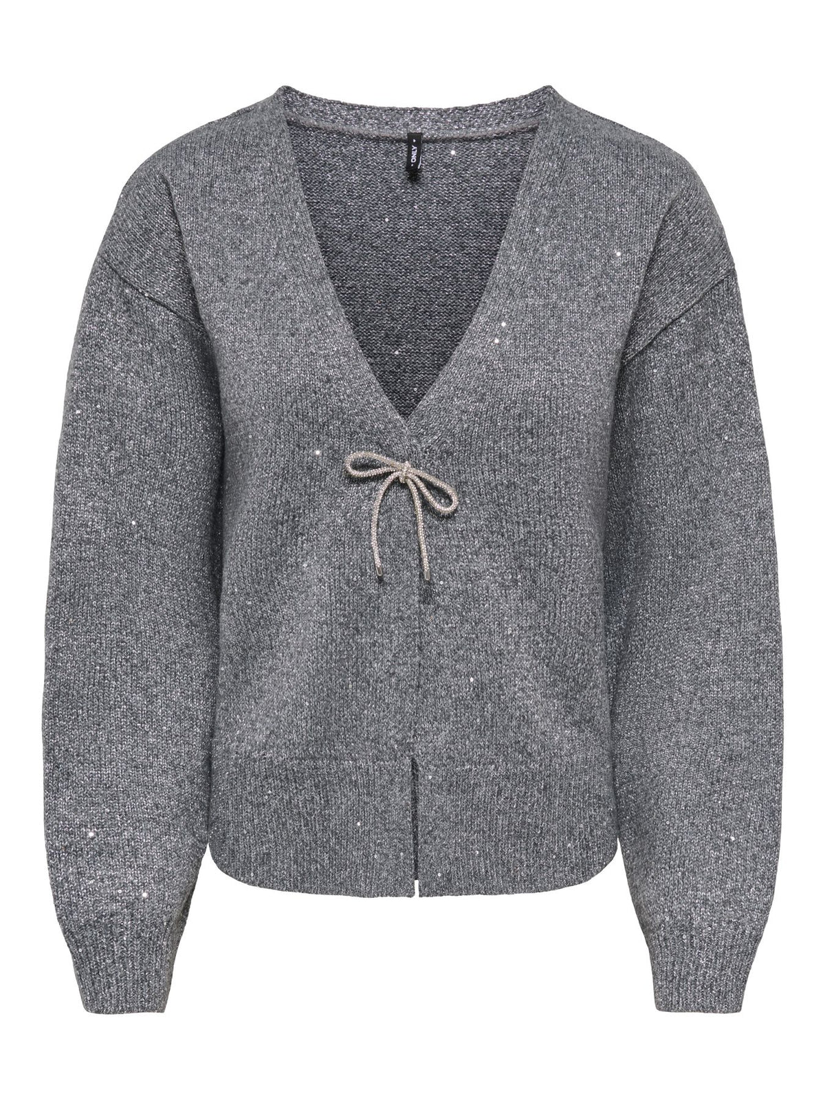 ONLGOLDFAME LS V-NECK GLITTER CARDI KNT