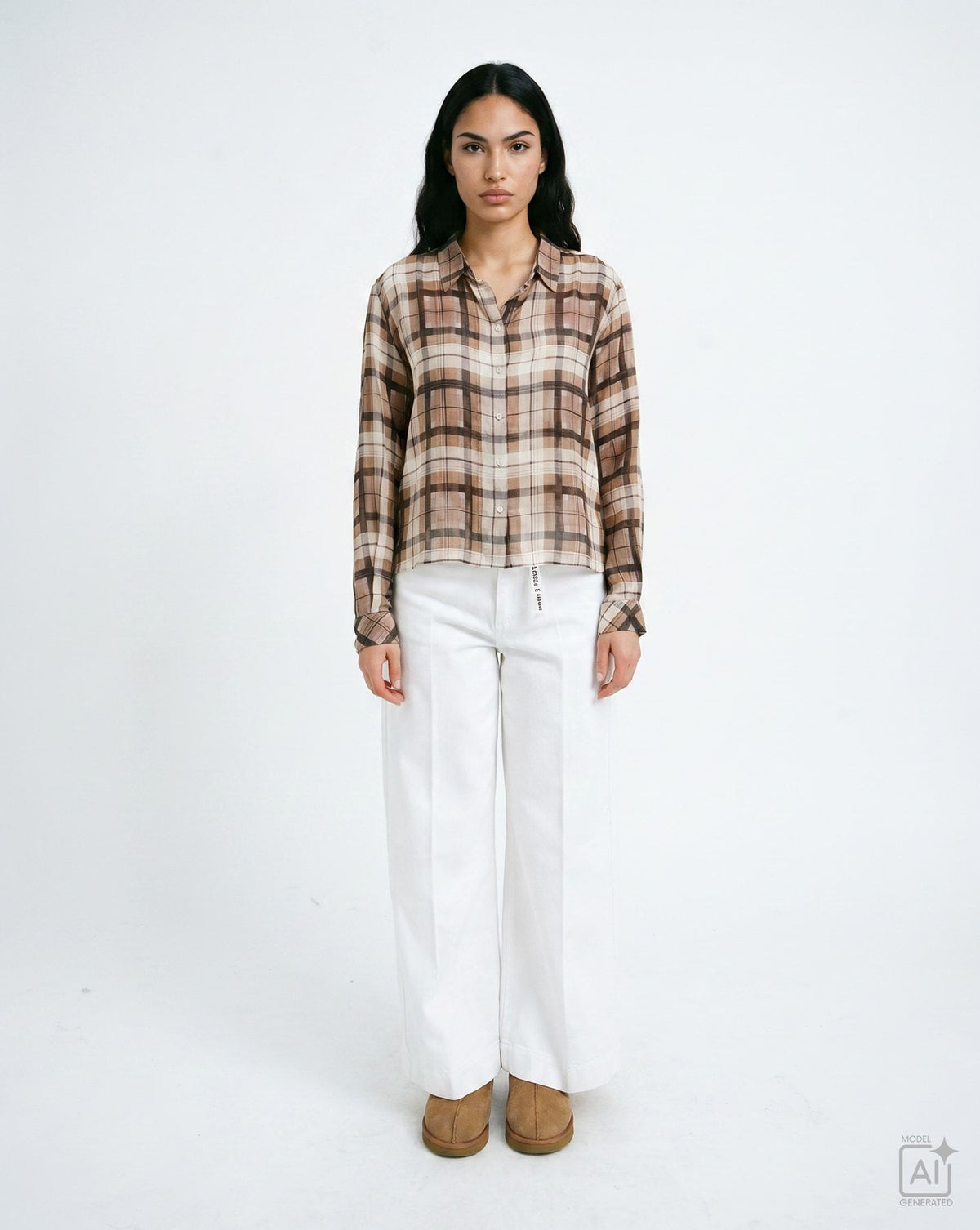 Fitted Shirt Blouse Cropped