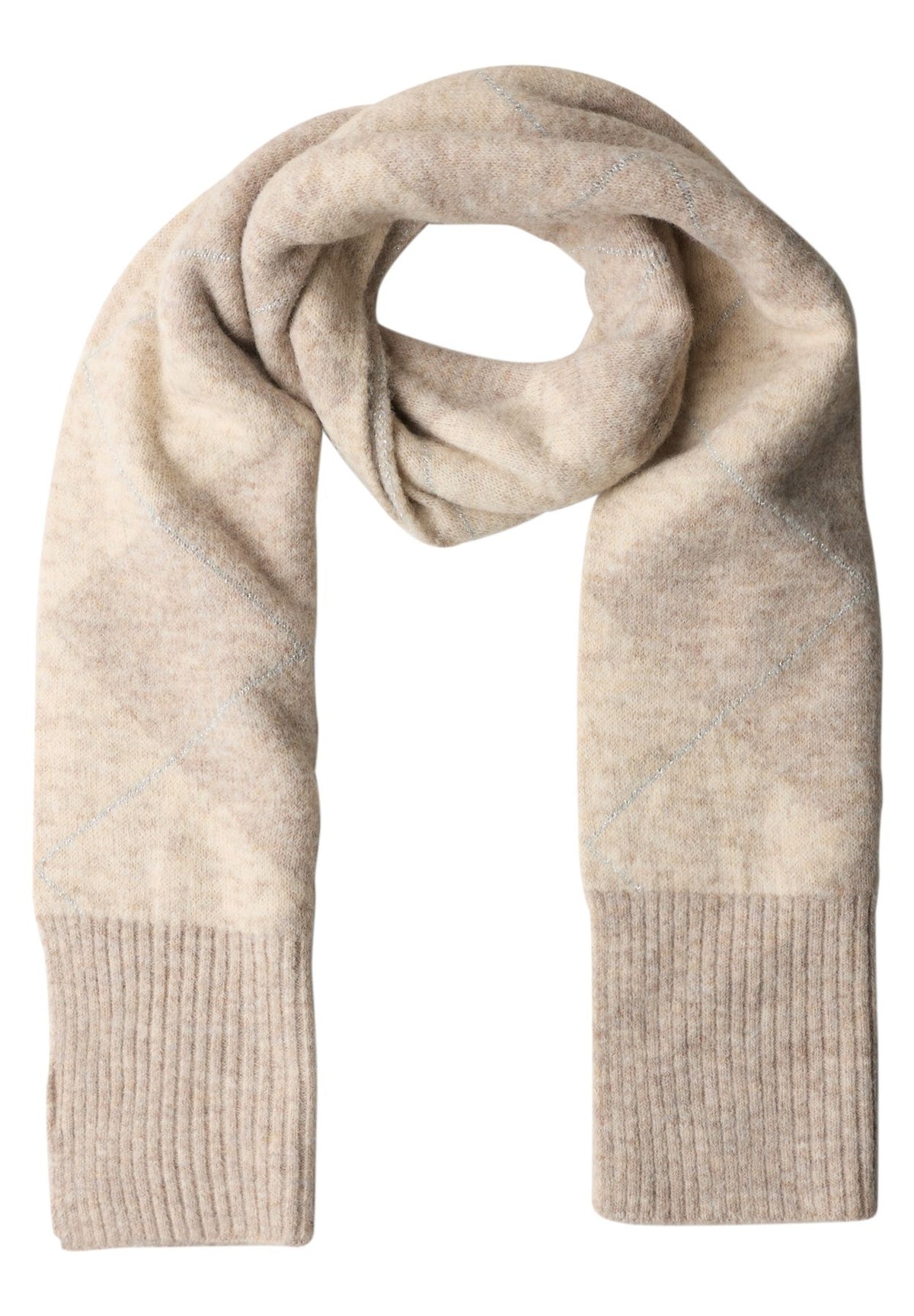 Langer Schal mit Argyle-Muster