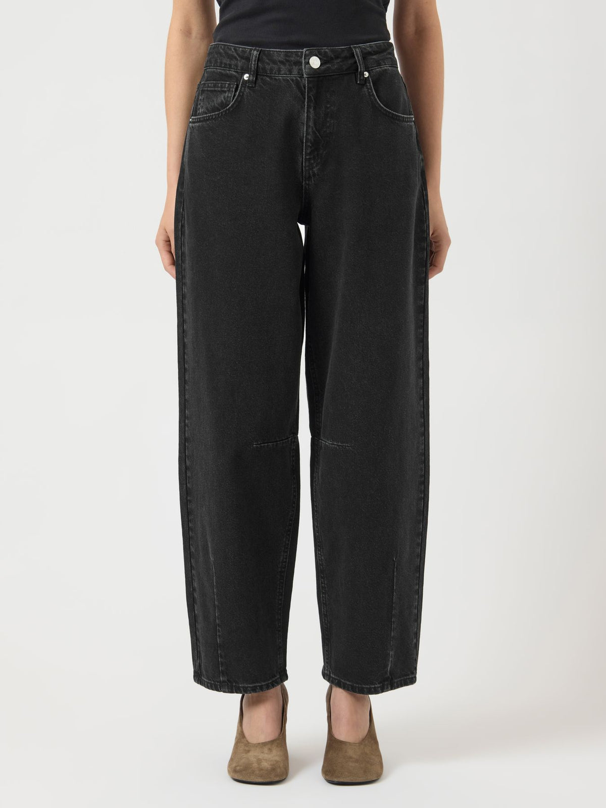 YASLISA MW BARREL ANKLE JEANS - EX