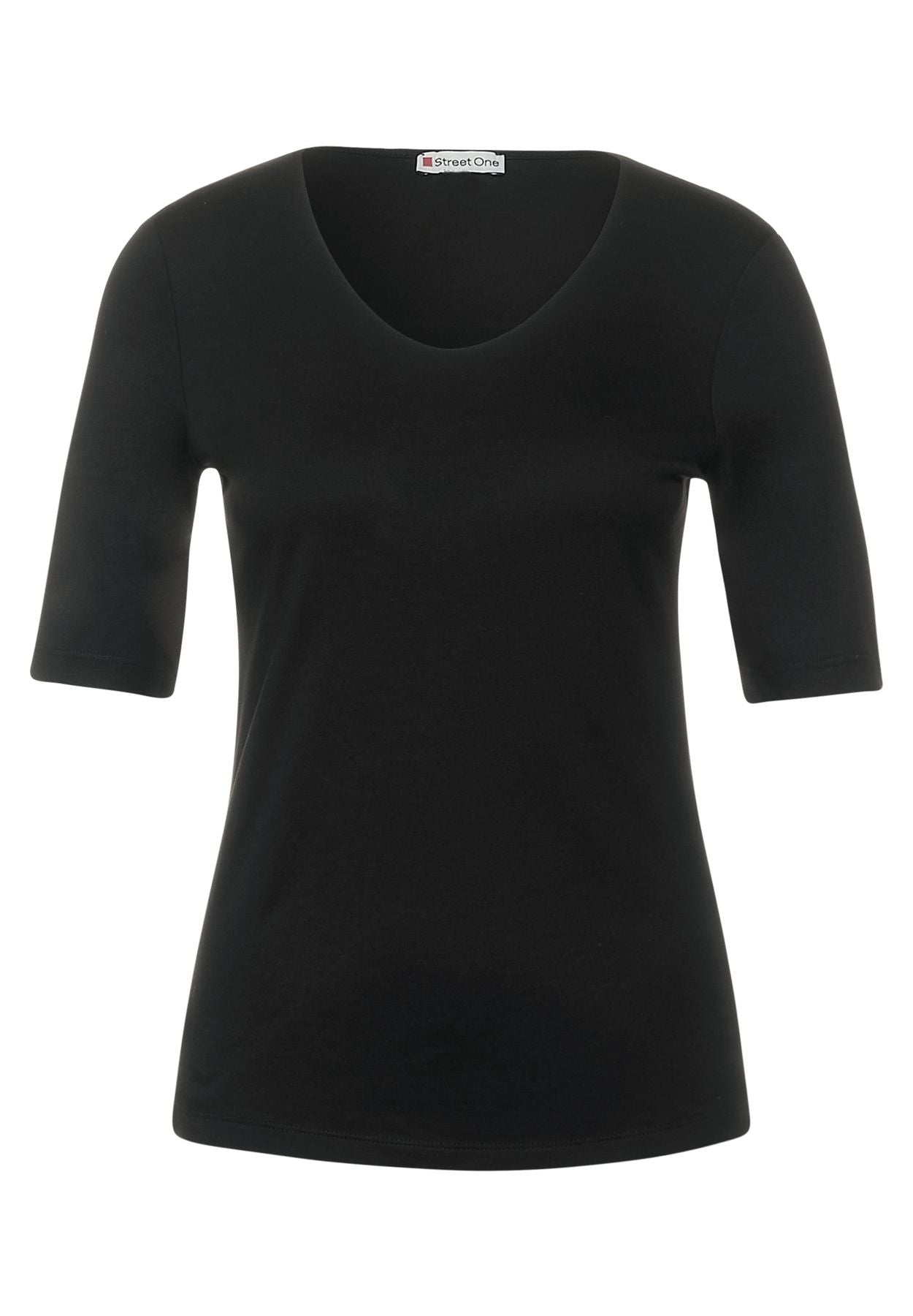 T-Shirt in Unifarbe