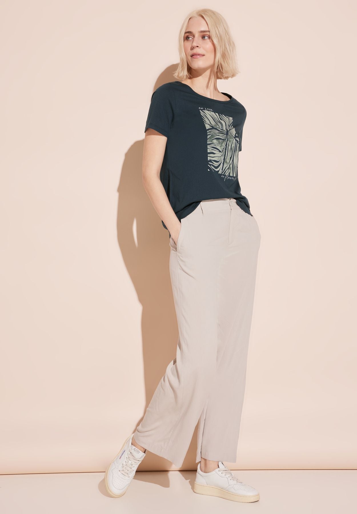 T-Shirt mit Folienprint