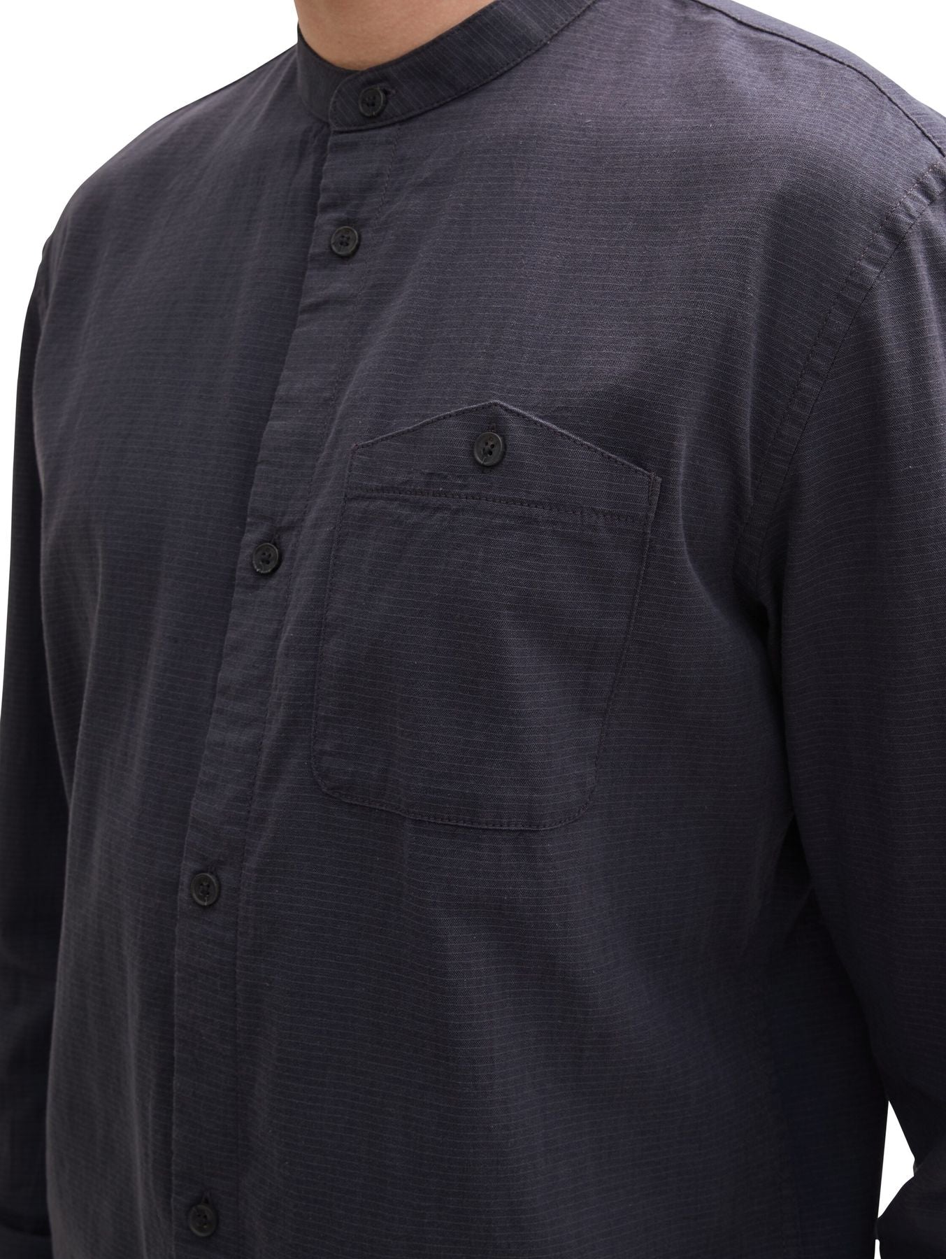 Basic Fit Hemd mit Stehkragen