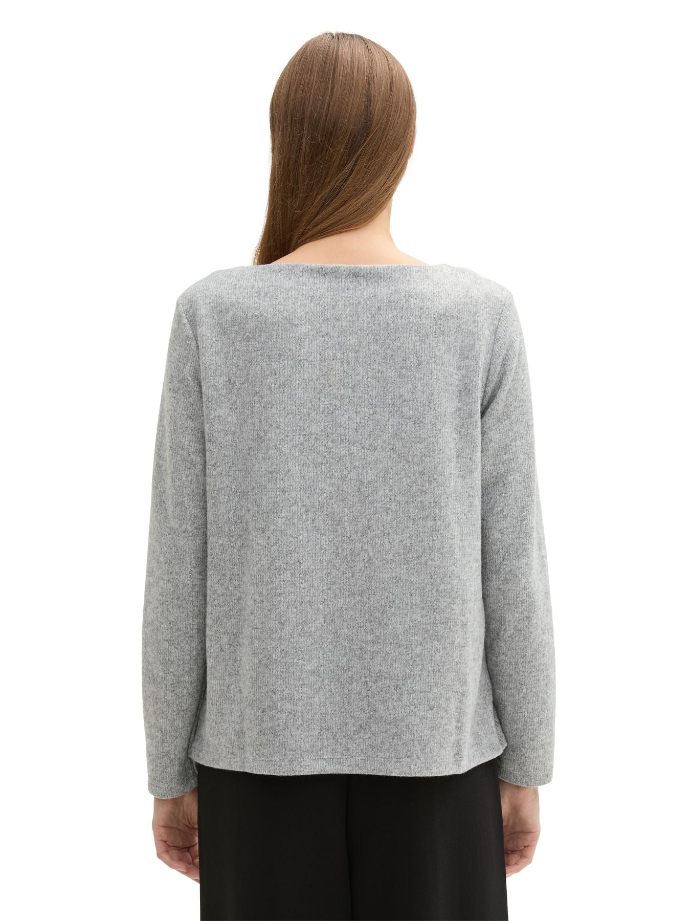Soft-Touch Sweatshirt mit Knopf-Details