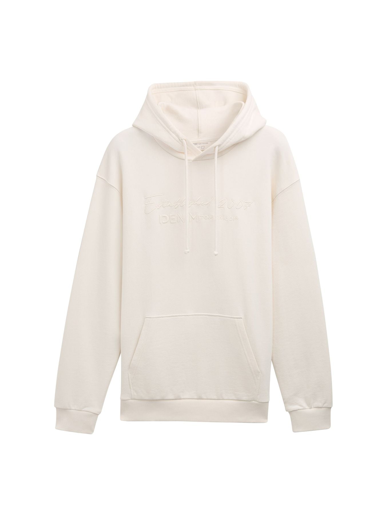 Hoodie Sweatshirt mit tonaler Logo-Stickerei