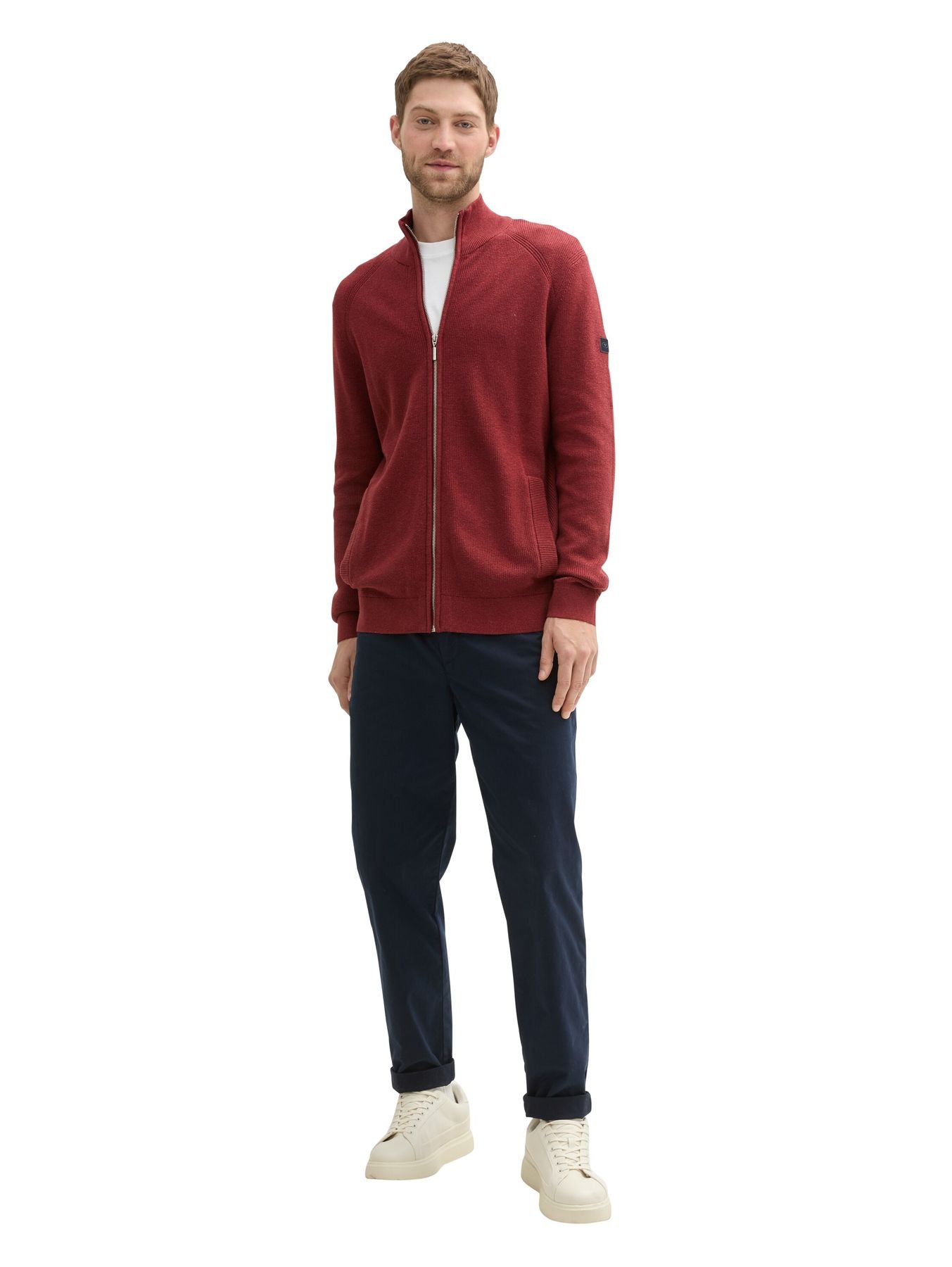 Strukturierte Strickjacke