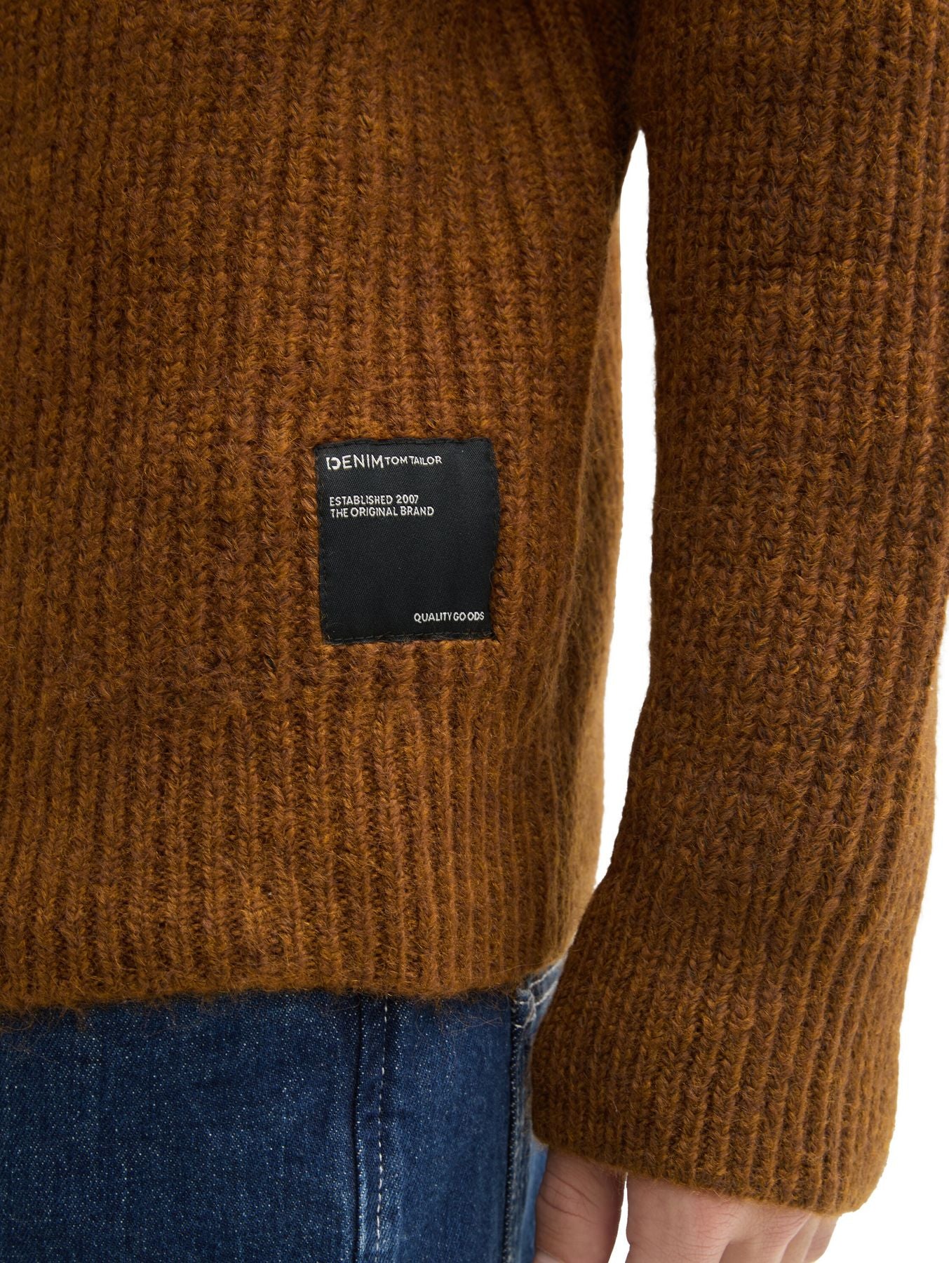 Cosy Troyer Strickpullover mit Reißverschluss