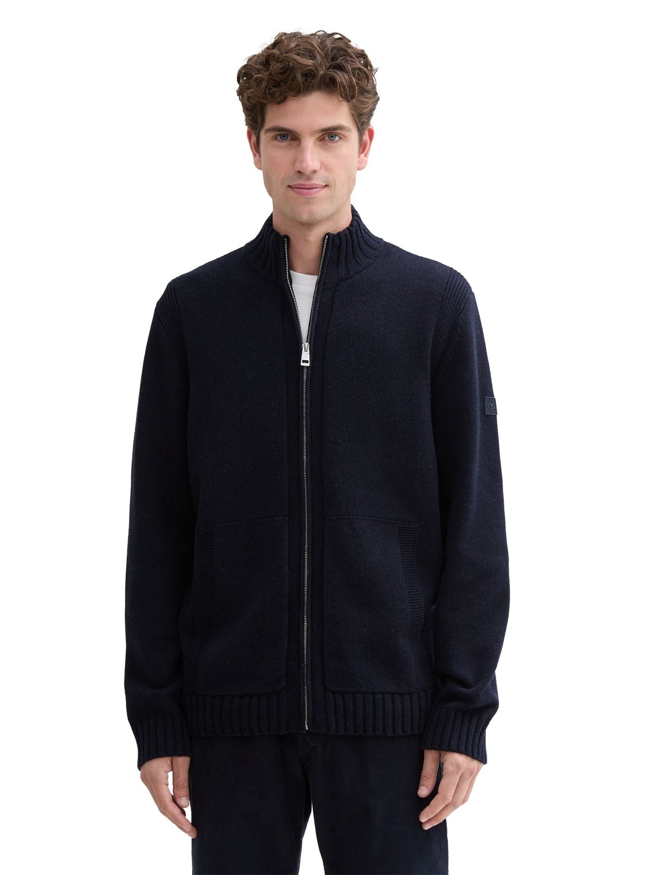 Strickjacke mit Reißverschluss
