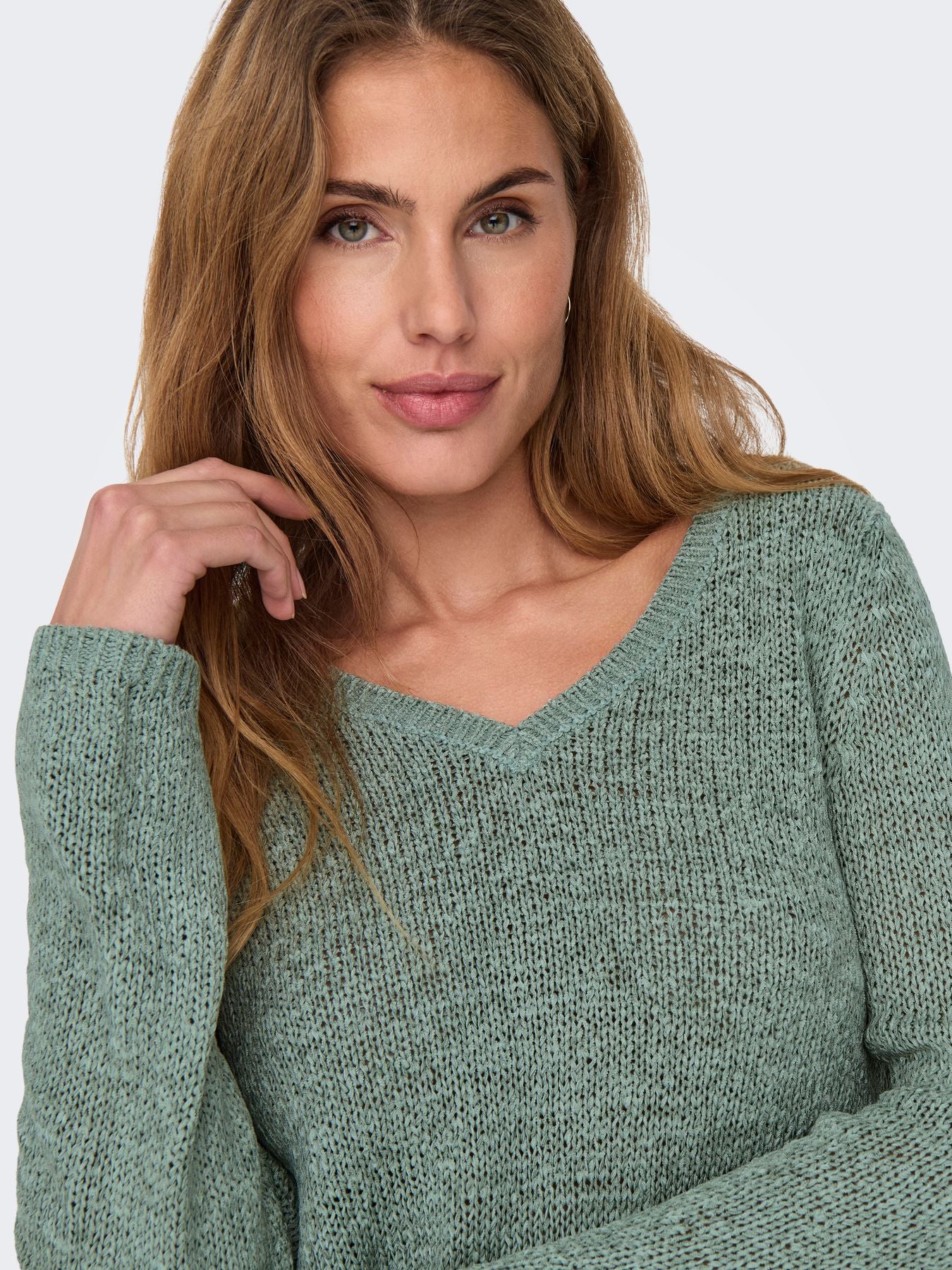 ONLGEENA L/S V-NECK KNT NOOS