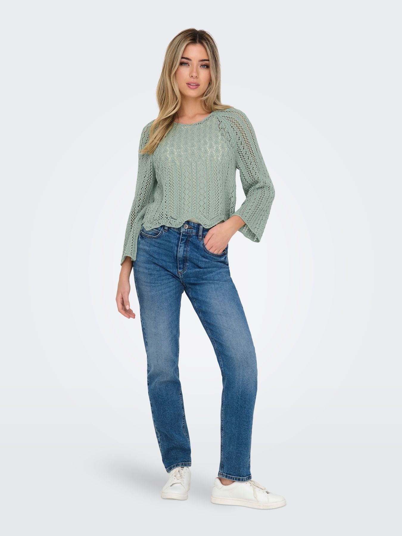ONLNOLA LIFE 3/4 PULLOVER KNT NOOS