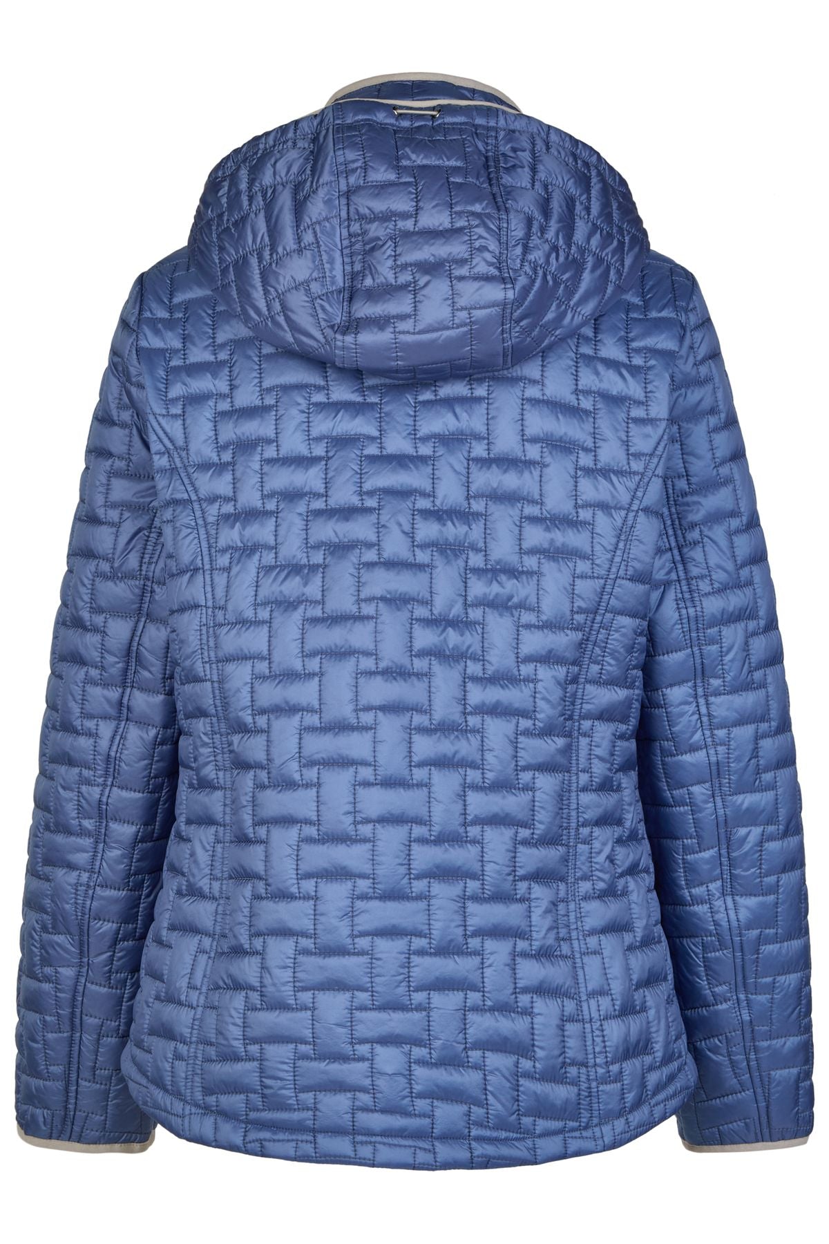 Sandwich-Steppjacke mit Kapuze