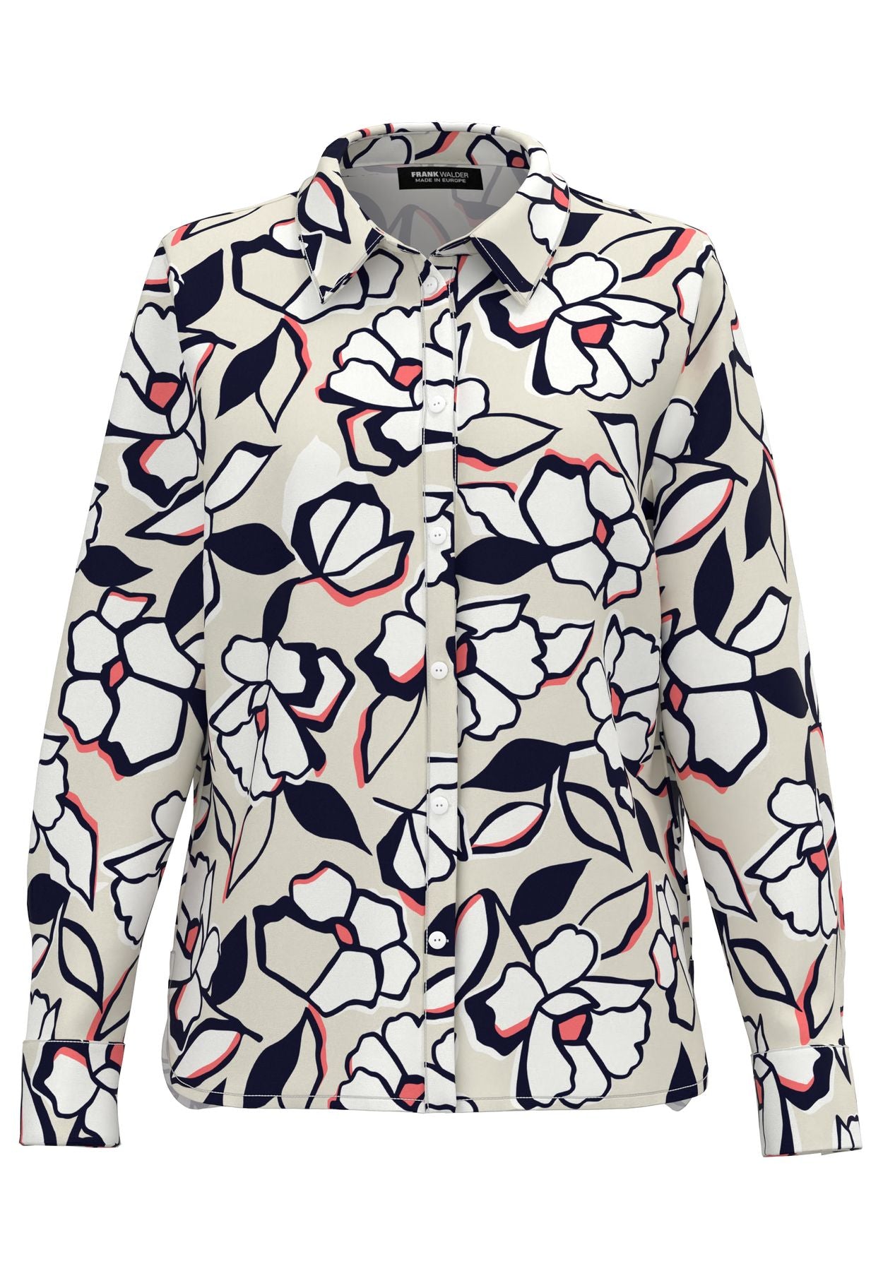 Langarmbluse ELEMENTS mit modernem Print