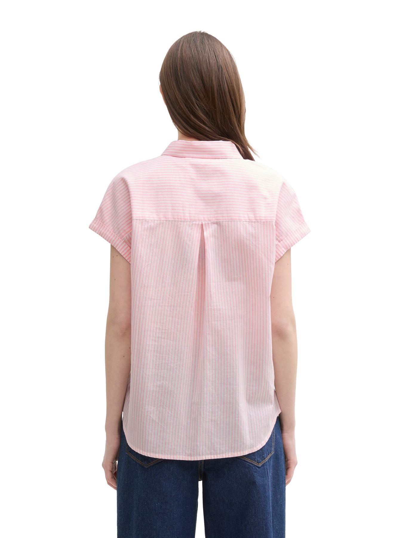 Loose Fit Bluse mit Streifenmuster