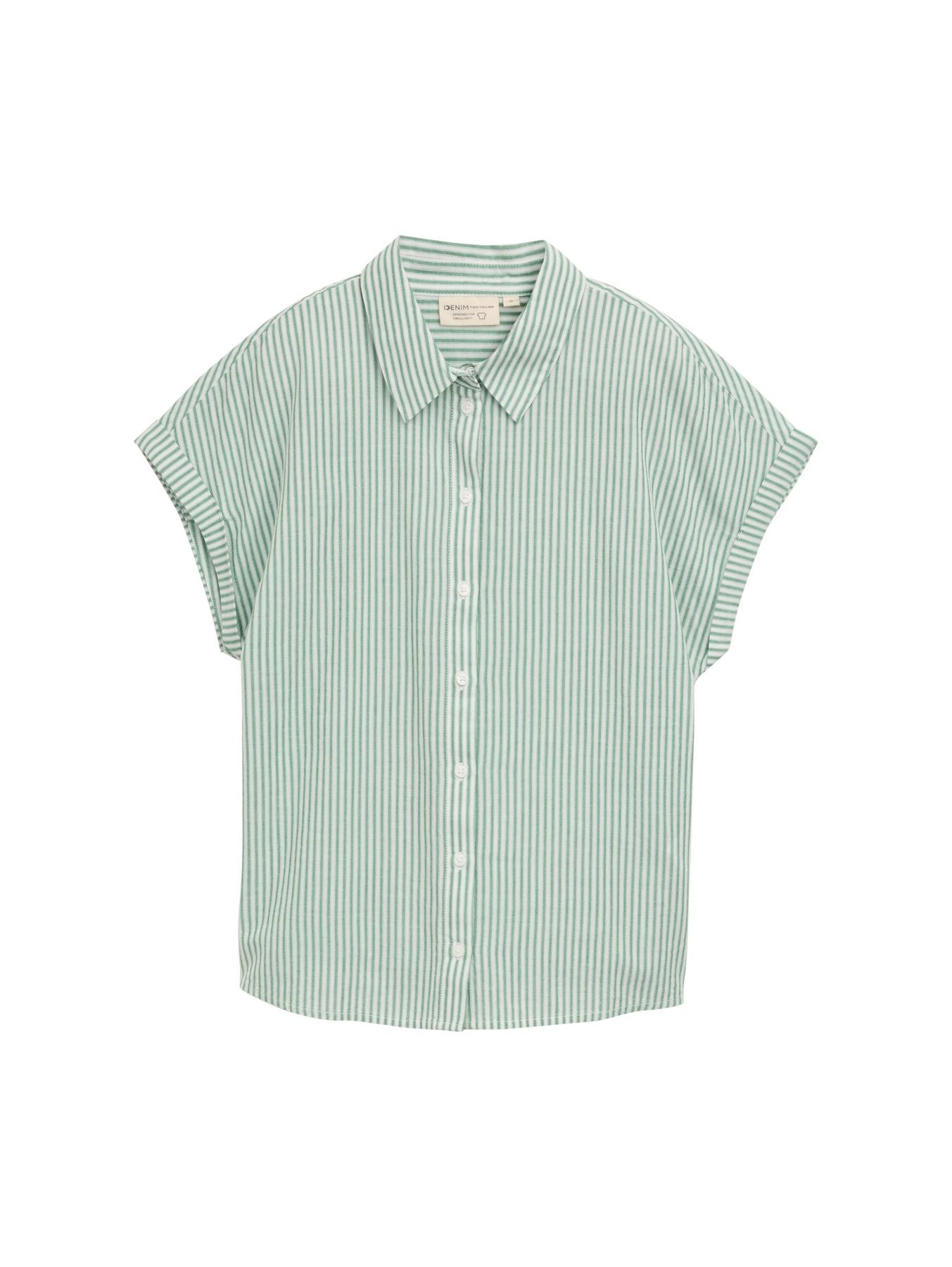 Loose Fit Bluse mit Streifenmuster
