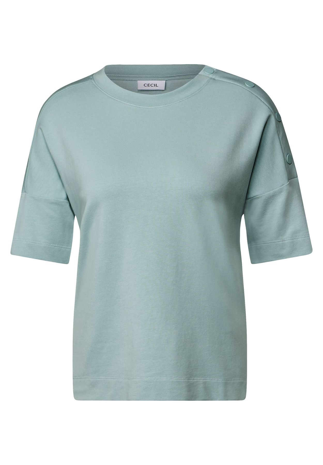 T-Shirt mit Knopfdetail
