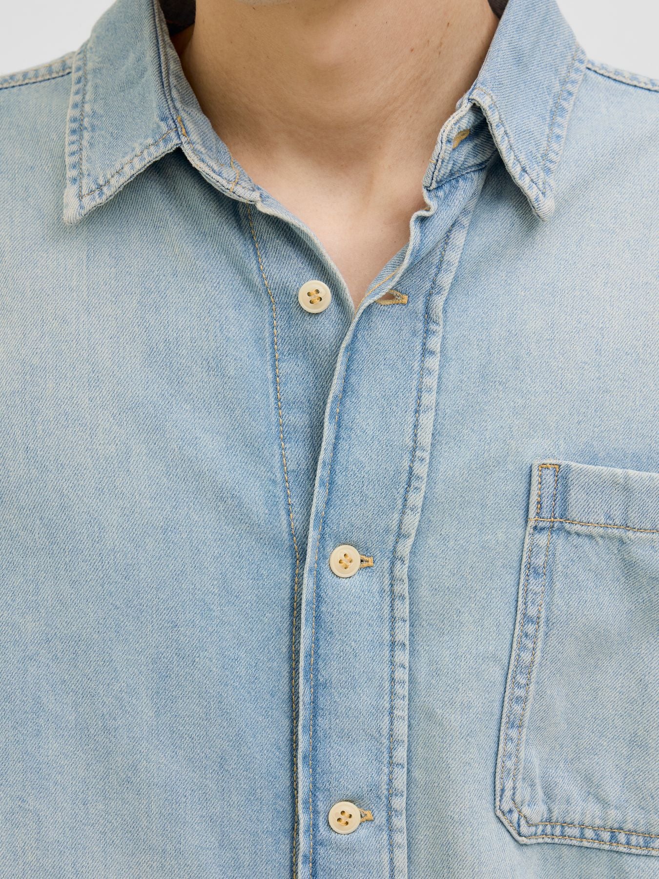 JORSANTORINI DENIM SHIRT LS SN