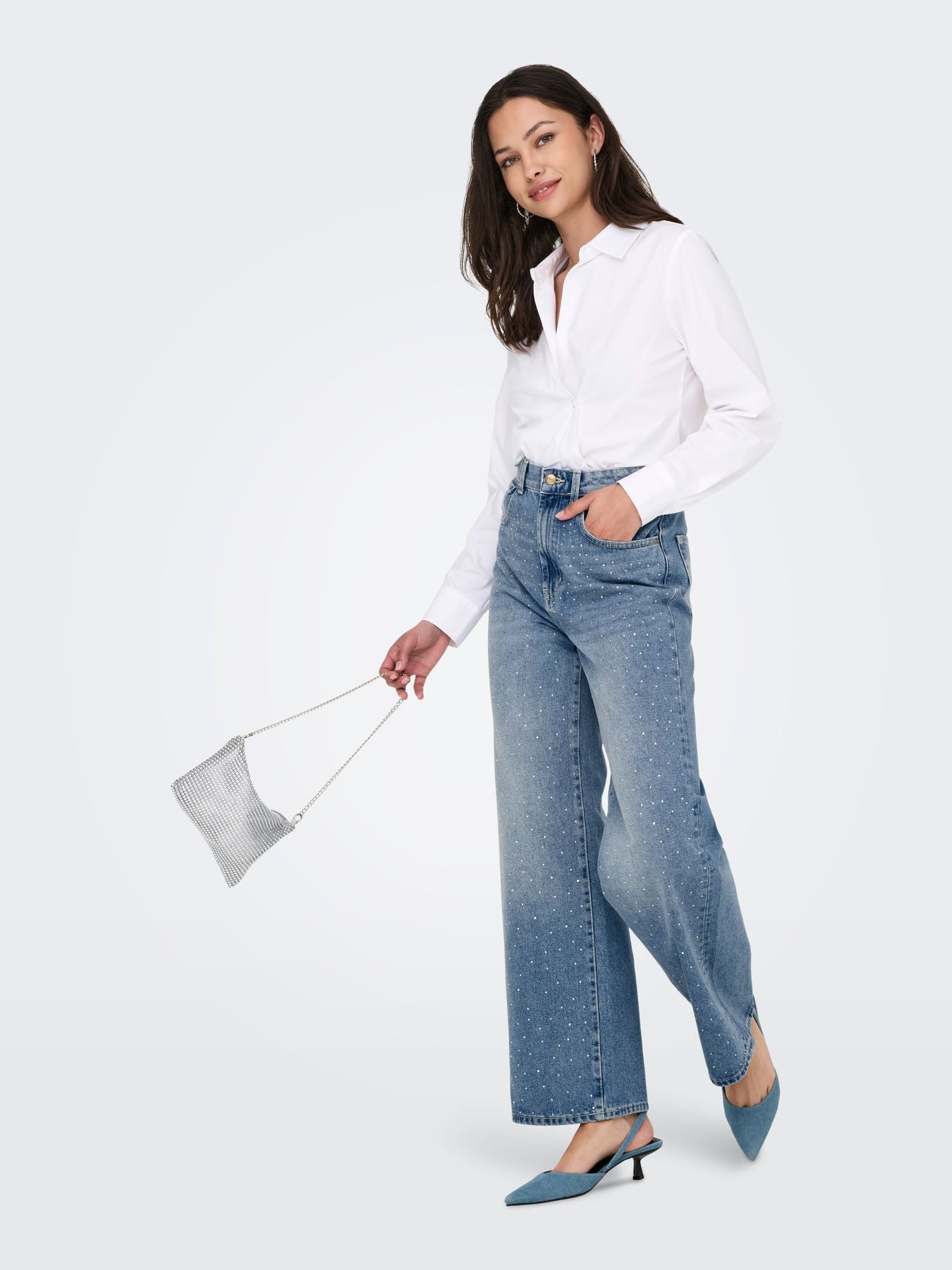 ONLHOPE RHINESTONE EX HW WIDE DNM REA345