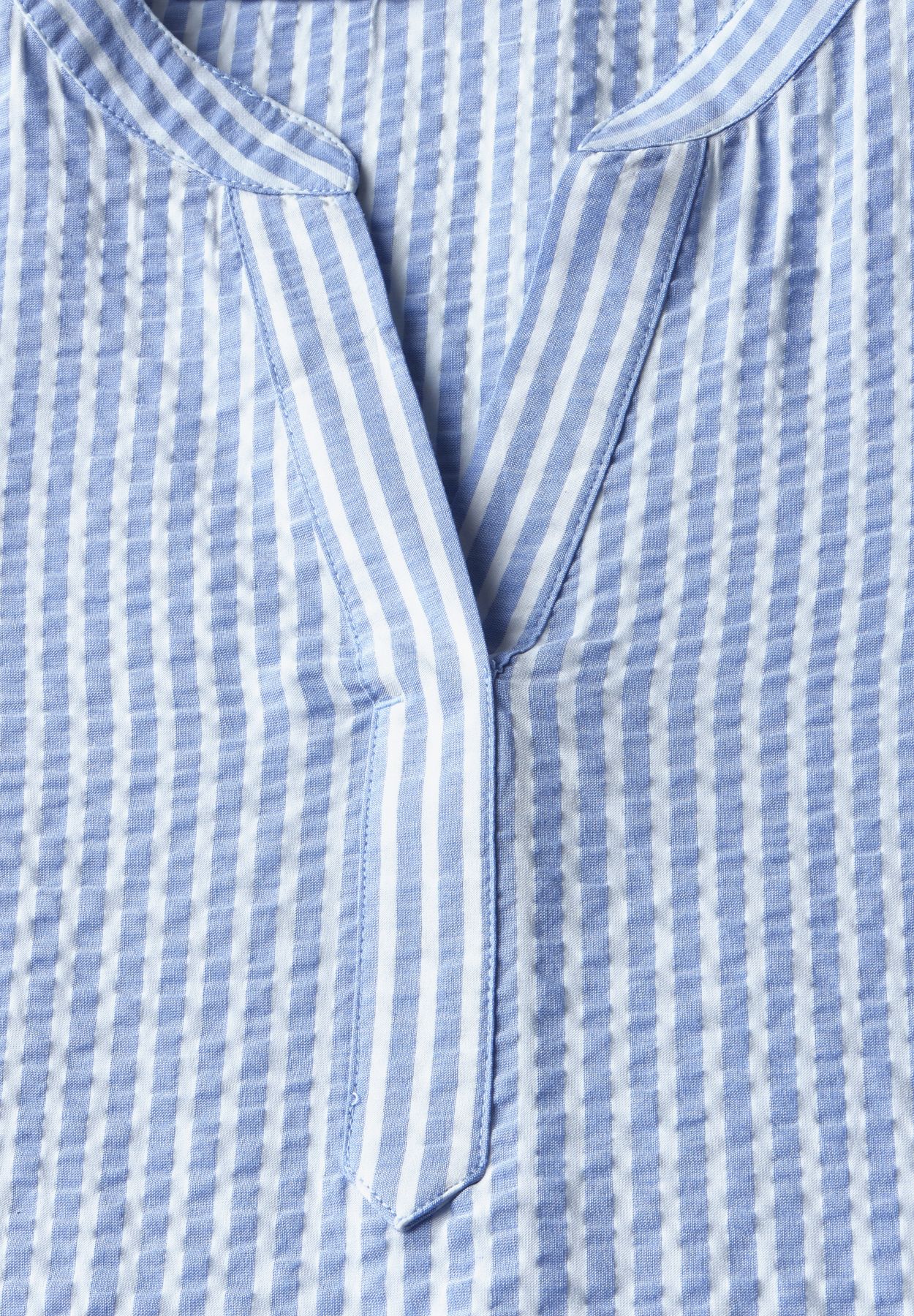 Gestreifte Seersucker Bluse