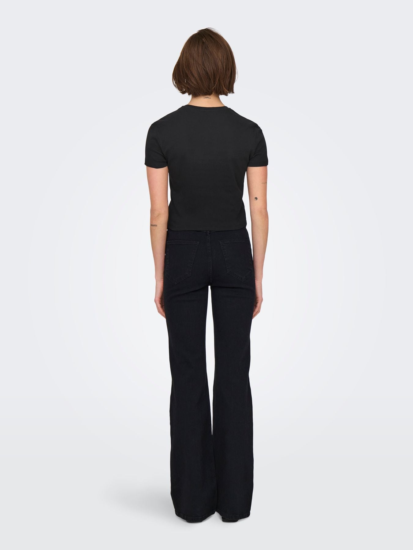 ONLKIRA S/S BLING O-NECK SHORT TOP JRS