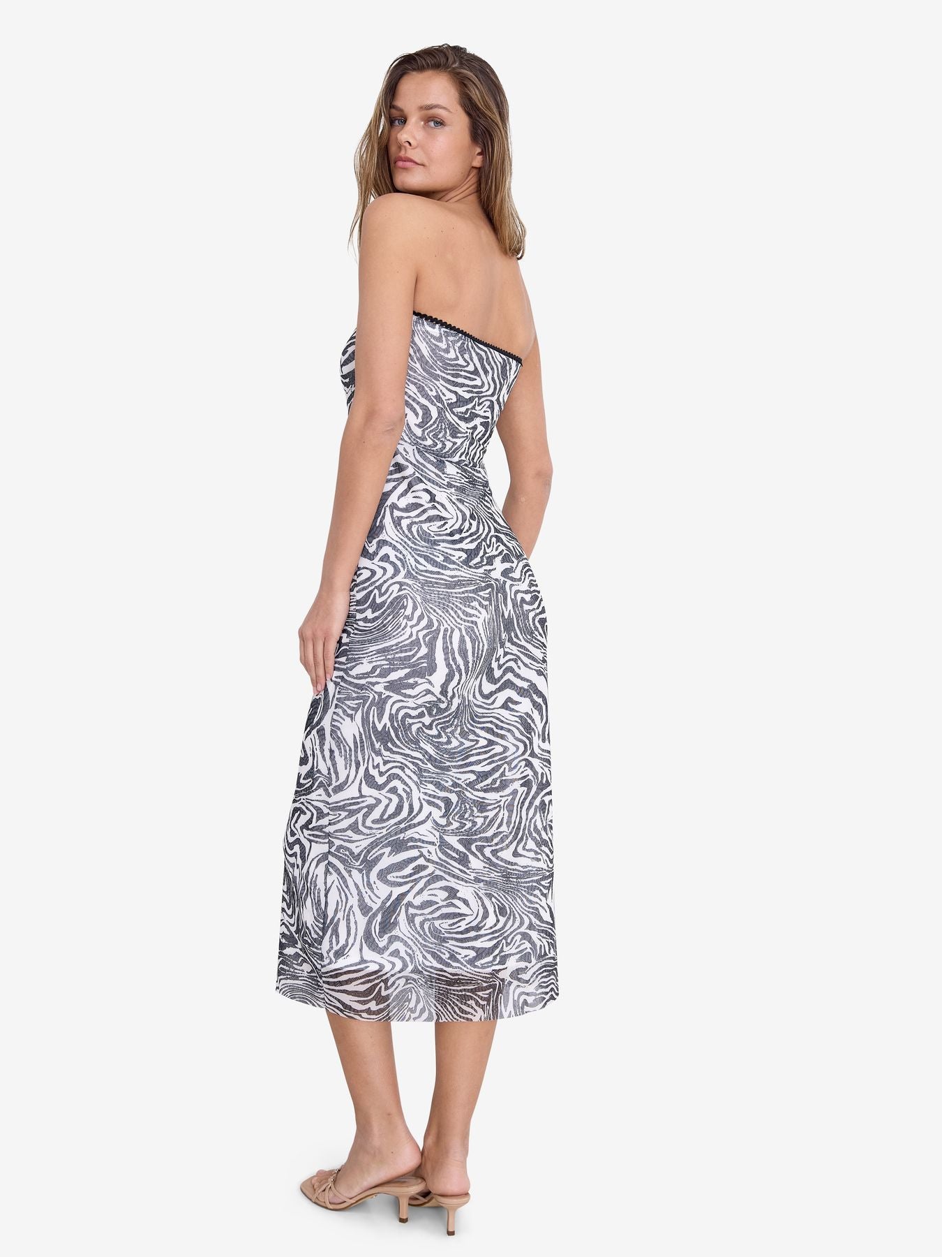 NMLESLEY S/L TUBE MAXI DRESS JRS FWD