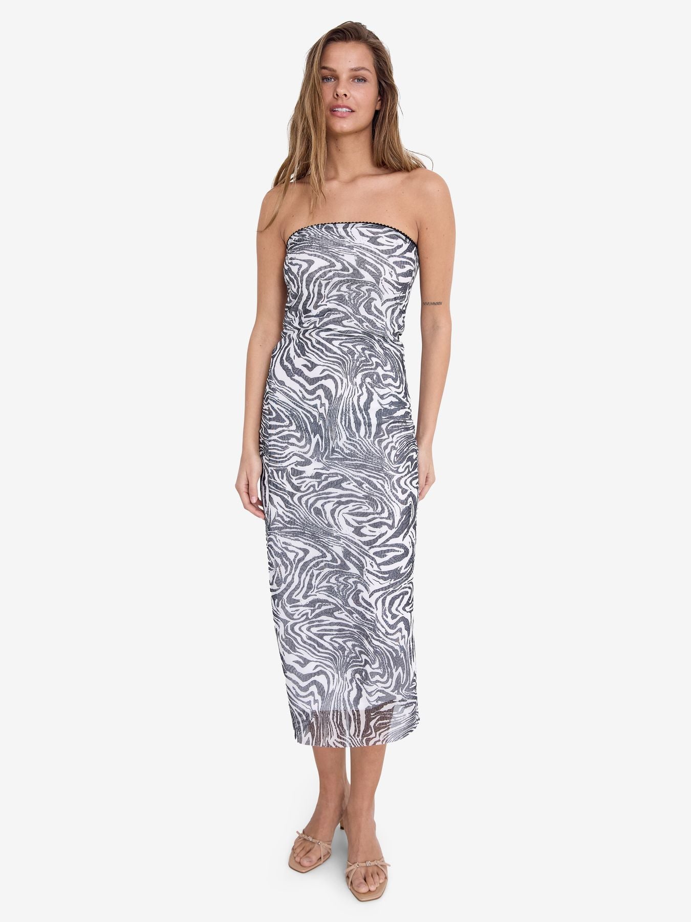 NMLESLEY S/L TUBE MAXI DRESS JRS FWD