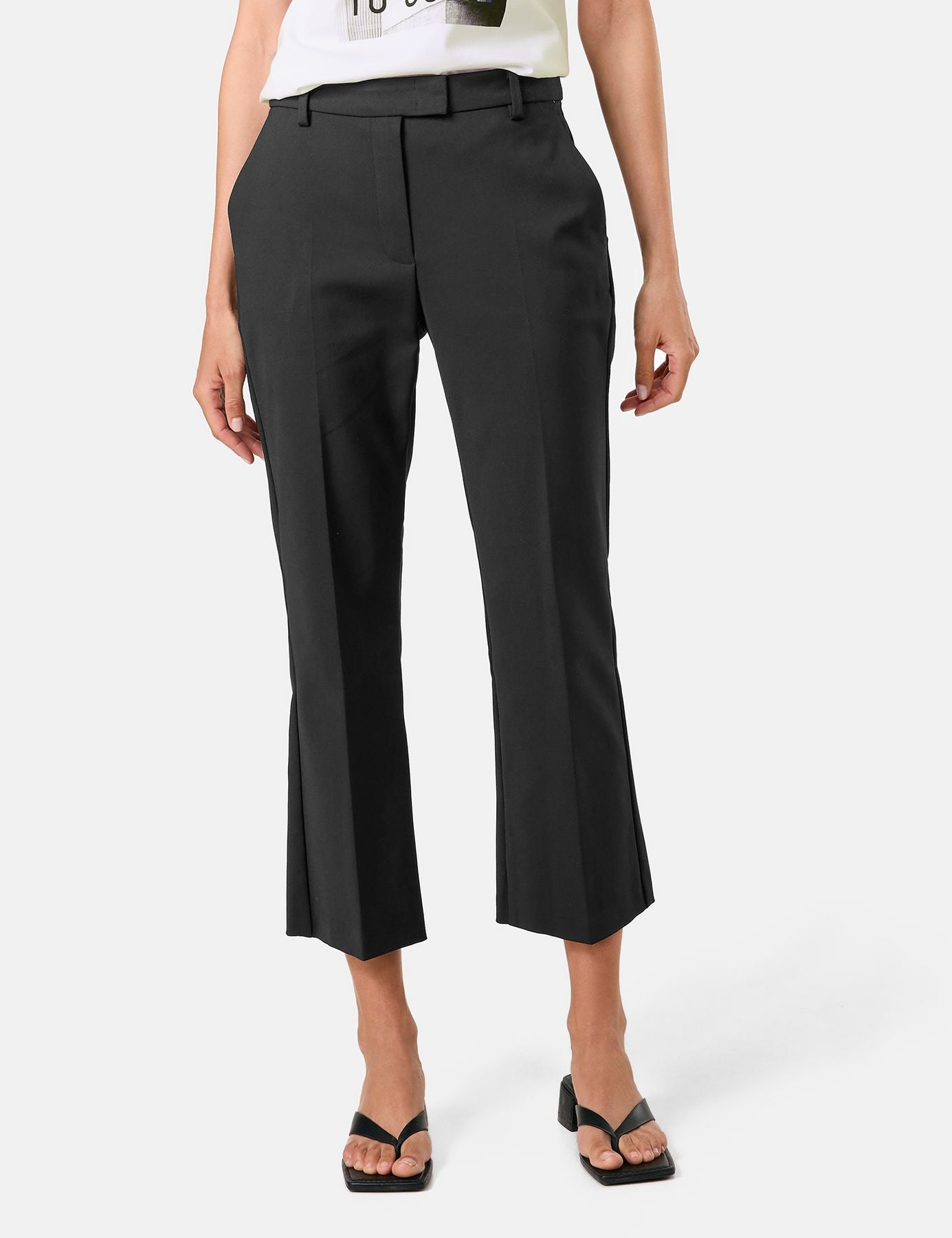 Schlichte 7/8 Hose mit Stretchkomfort