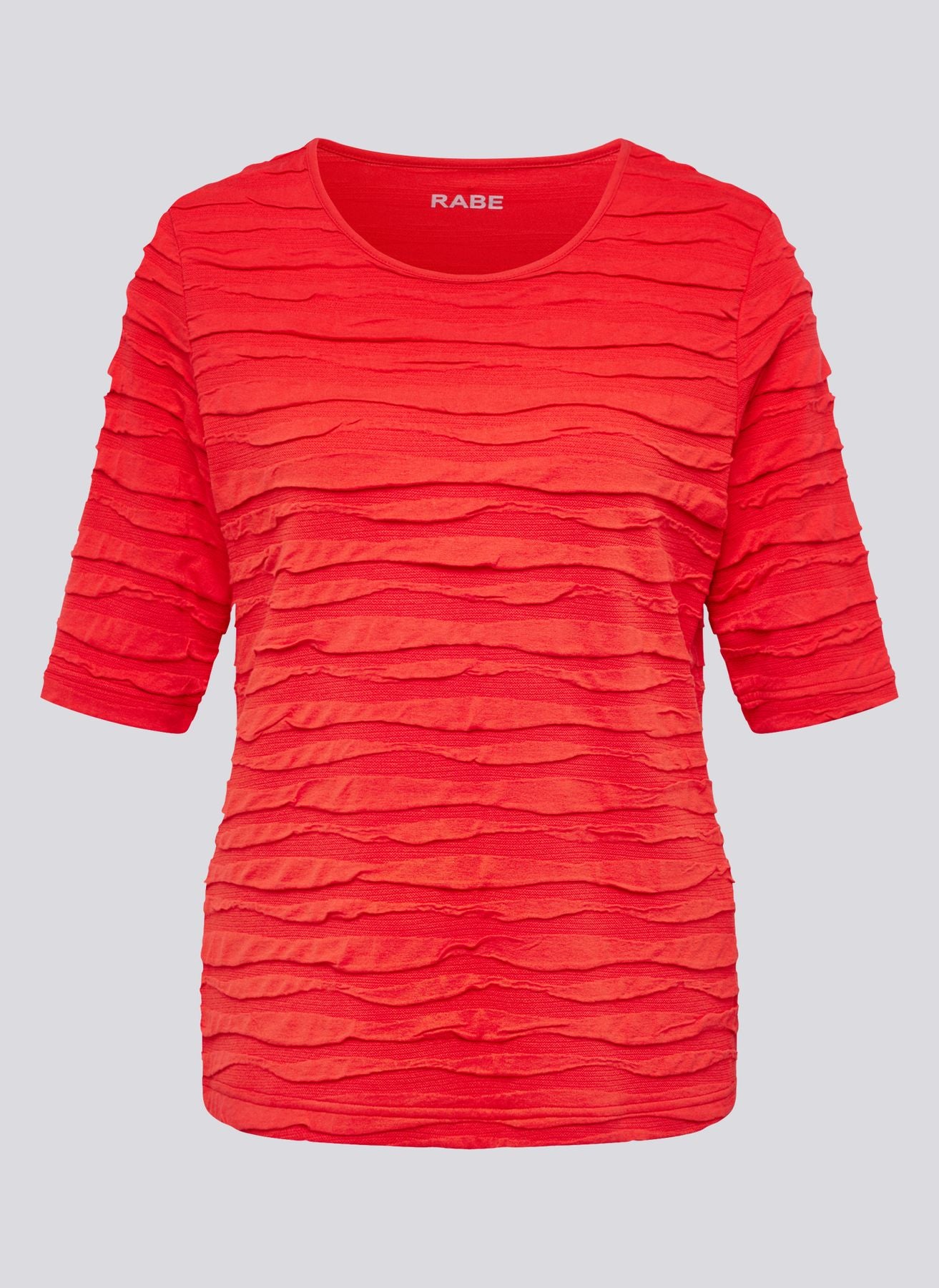 T-Shirt mit effektvoller Raffung