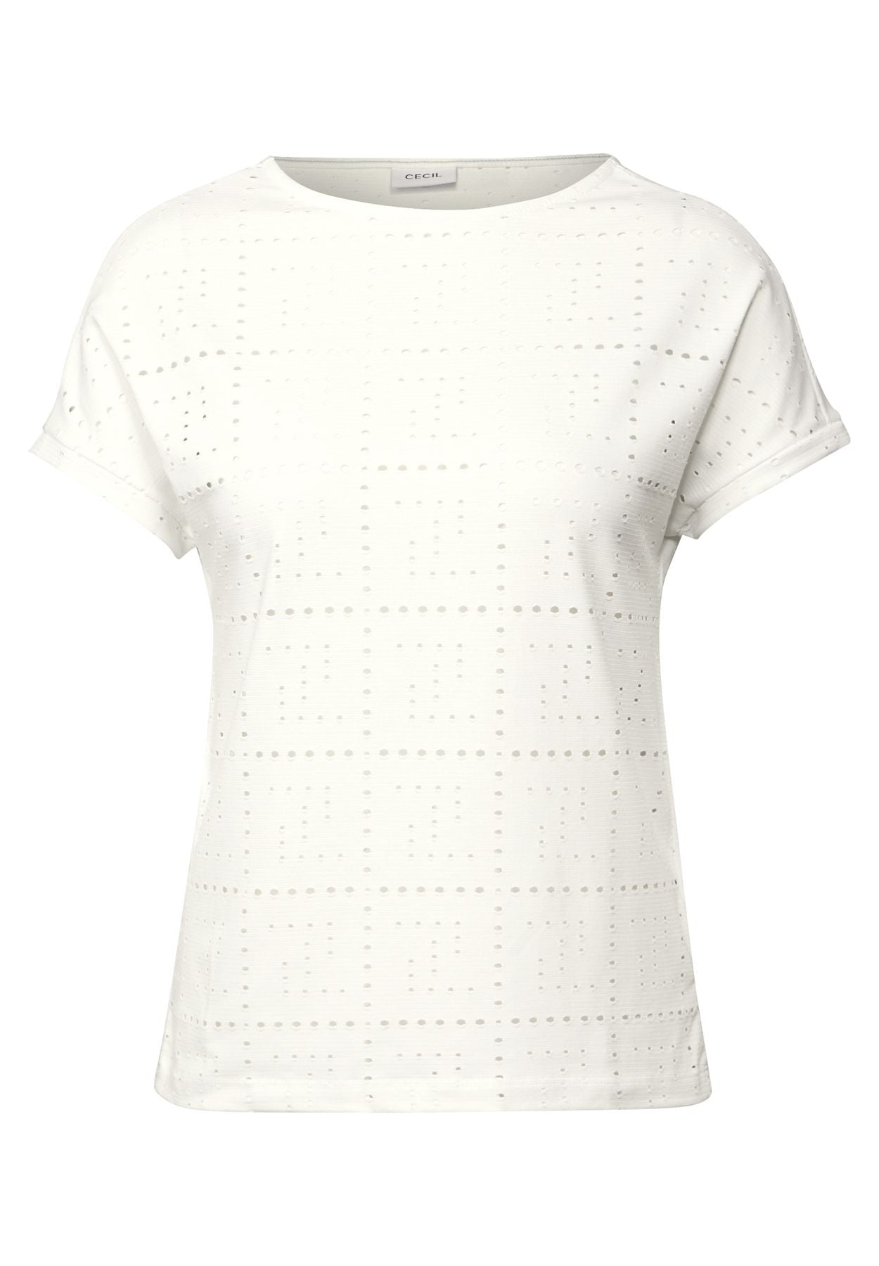 T-Shirt mit Lochmuster