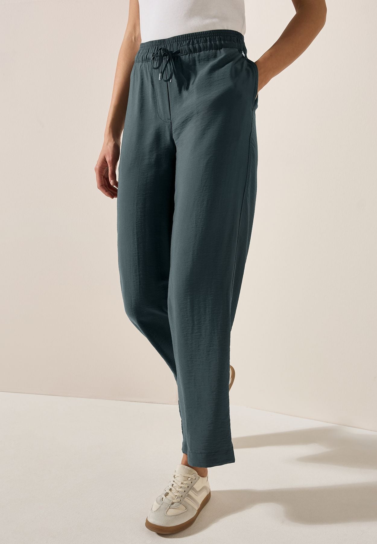 Wide Leg Strukturhose