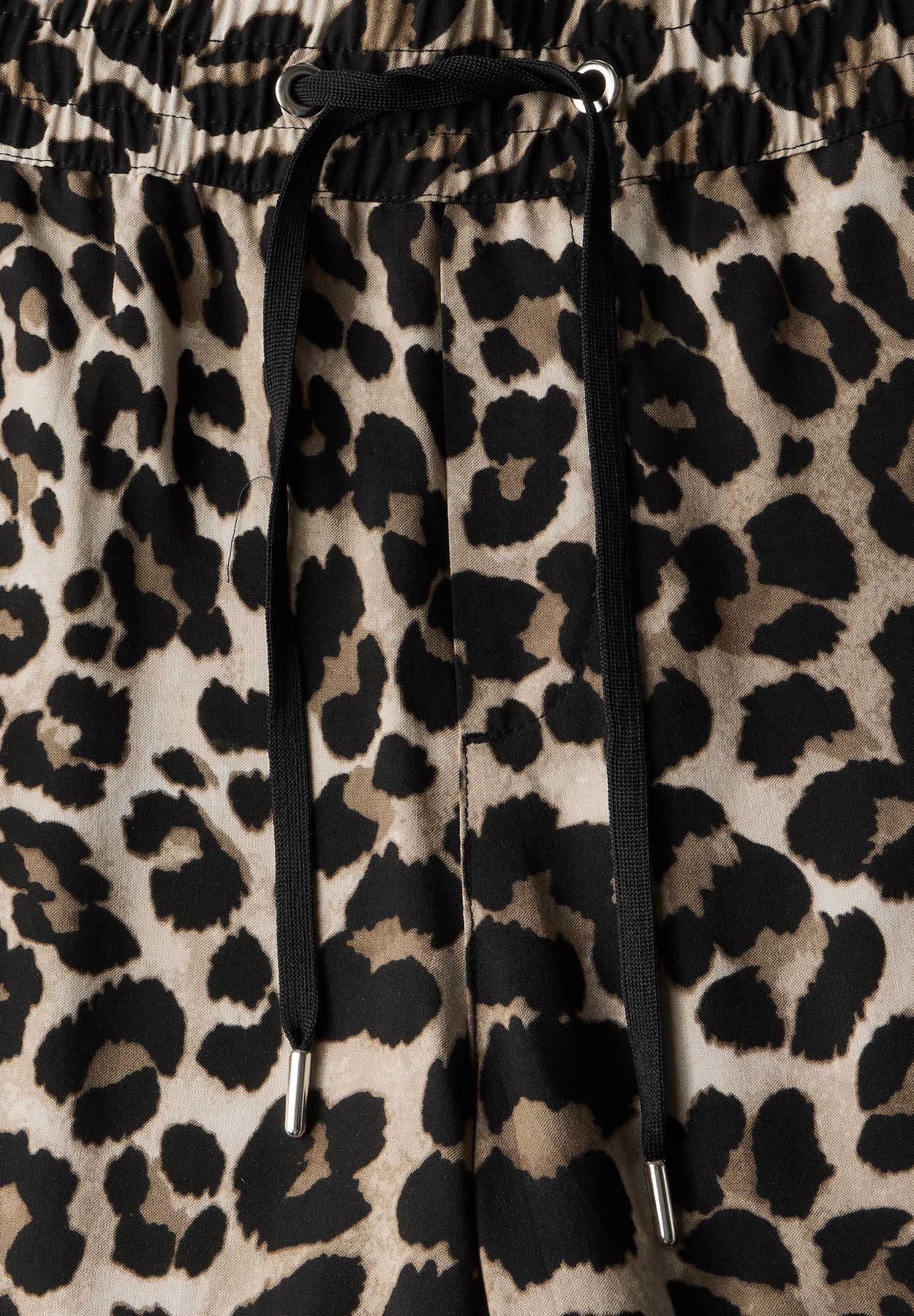 Gemusterte Wide Leg Hose