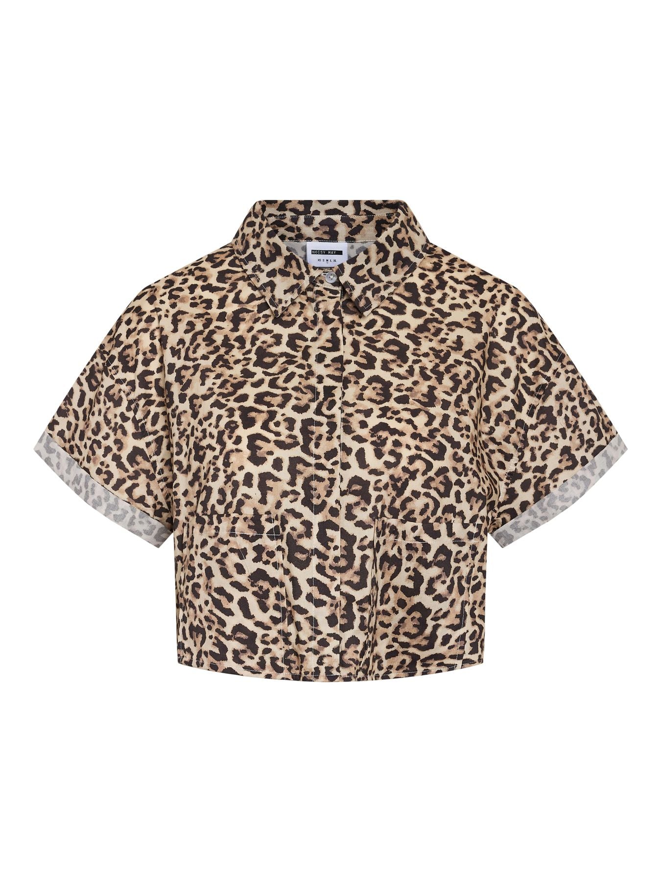 NMPEYTON S/S CROPPED SHIRT WVN