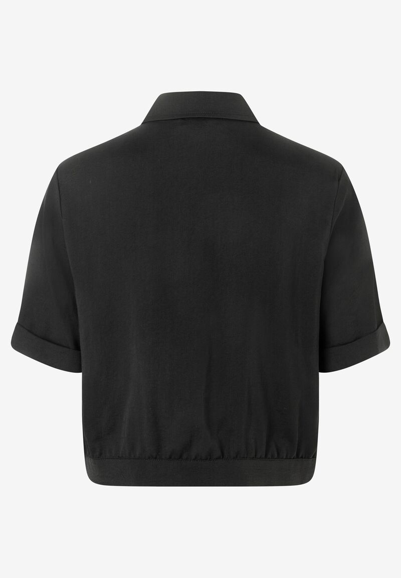 kurze Blusenjacke schwarz Sommer-Kollektion