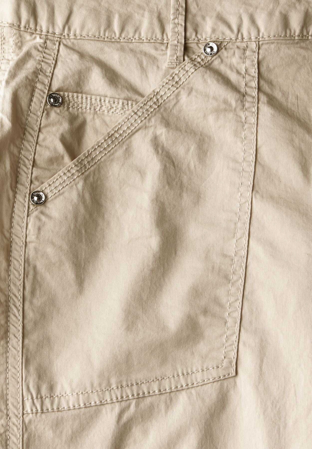 3/4 Satin Hose mit Taschen