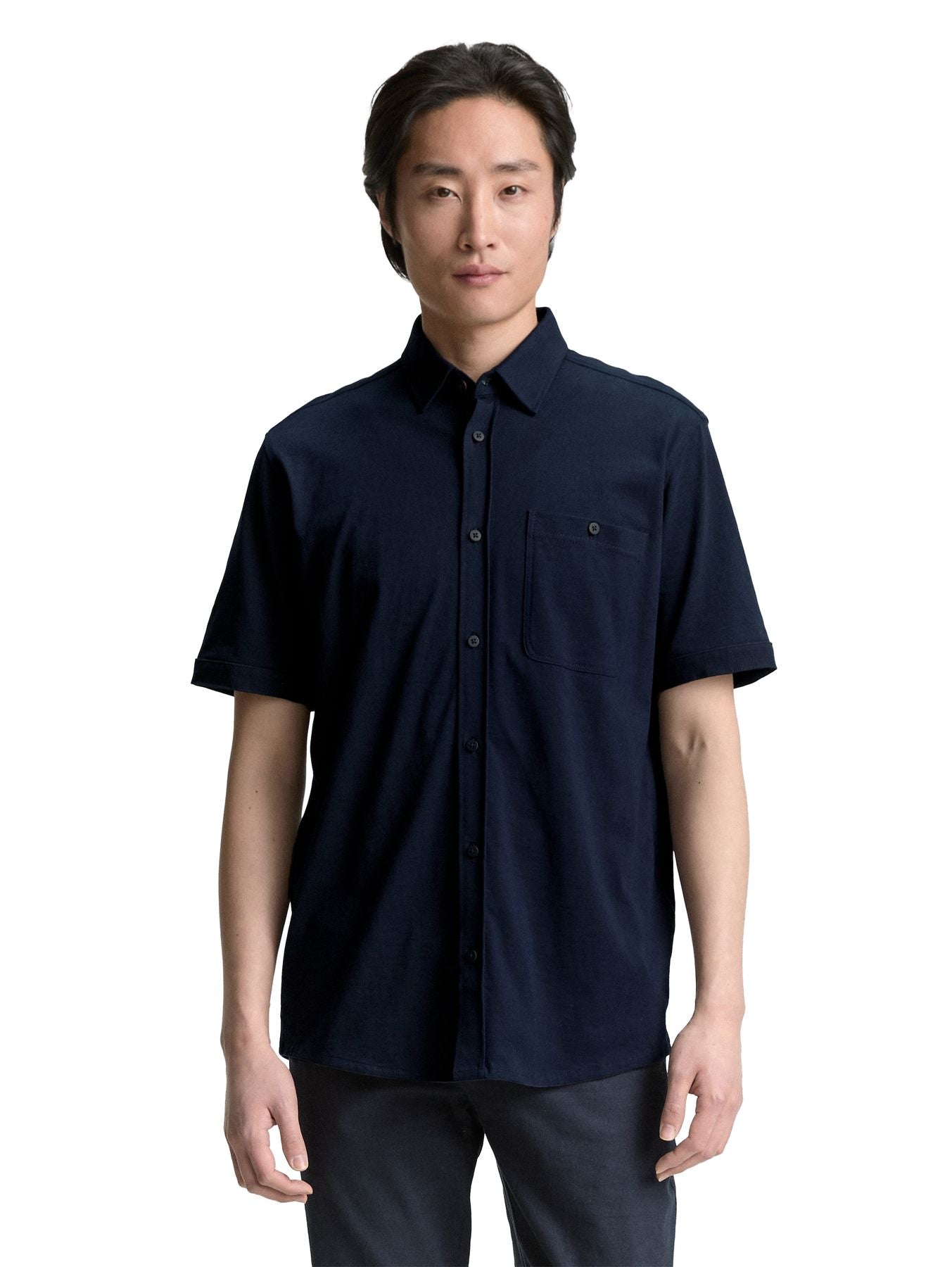 Regular Fit Kurzarmhemd aus Baumwolle